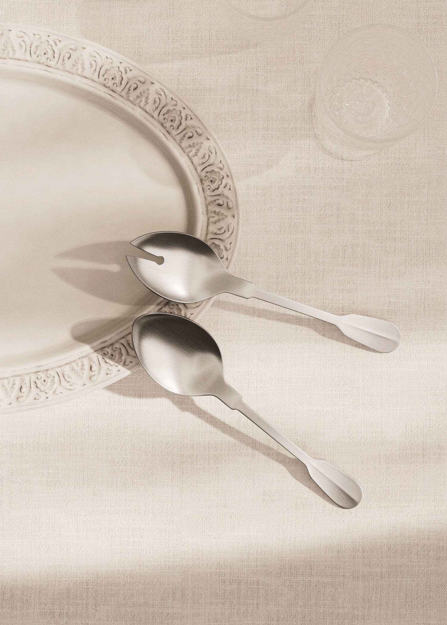 Pack of matt silver cutlery pieces Home MANGO Finland