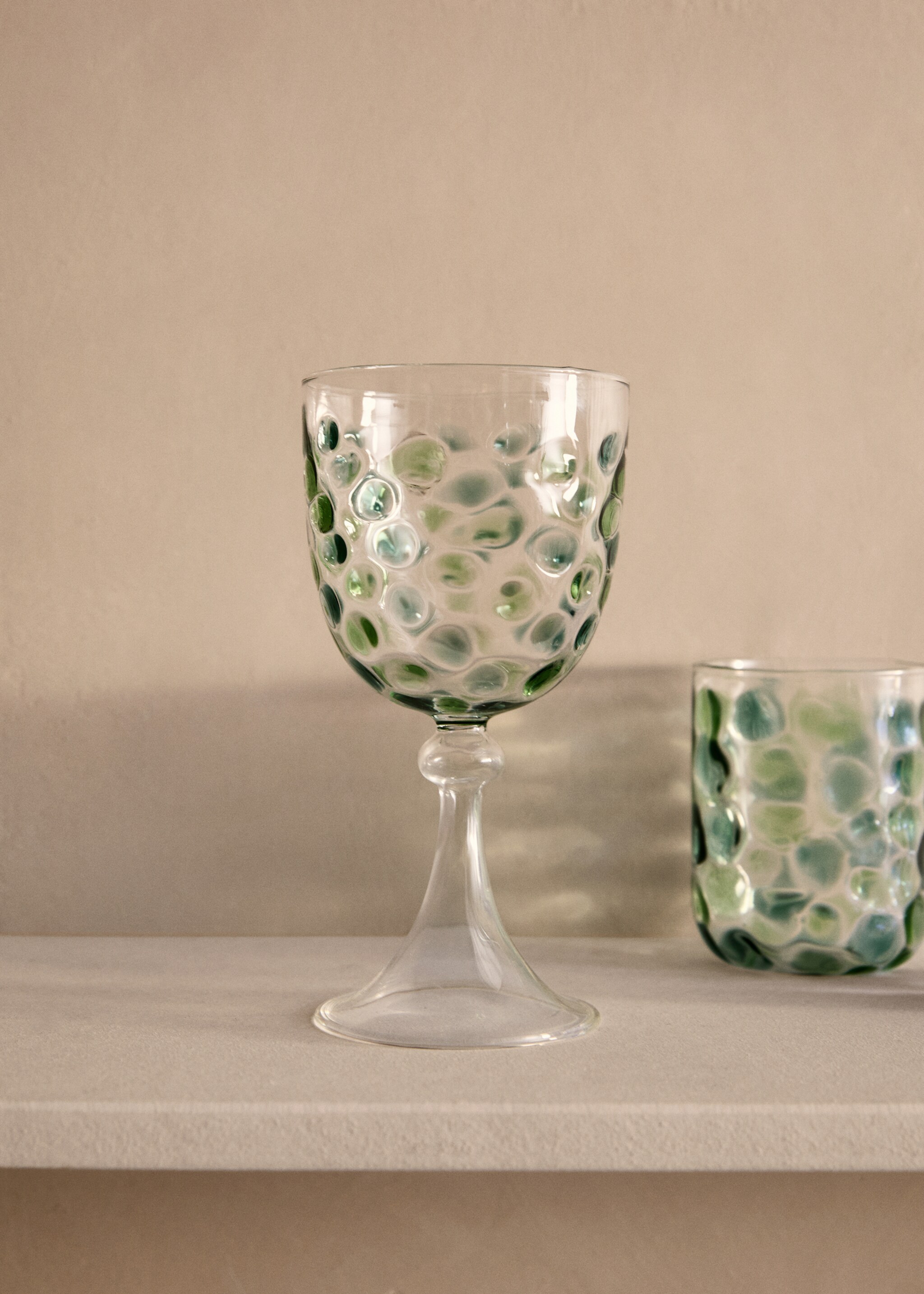 Glas van boriumsilicaat met spikkels - Overzichtstekening