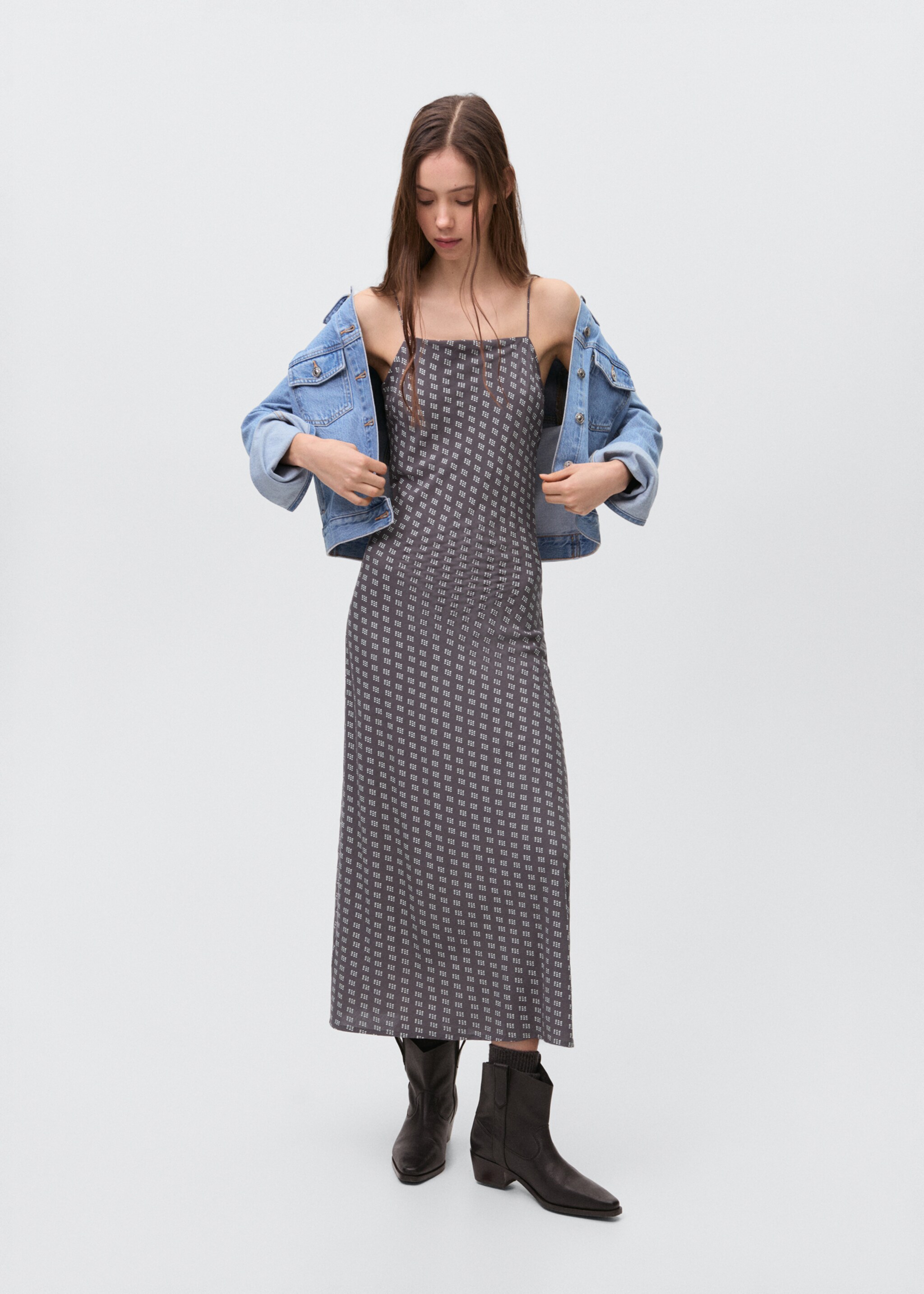 Robe longue imprimée - Plan général