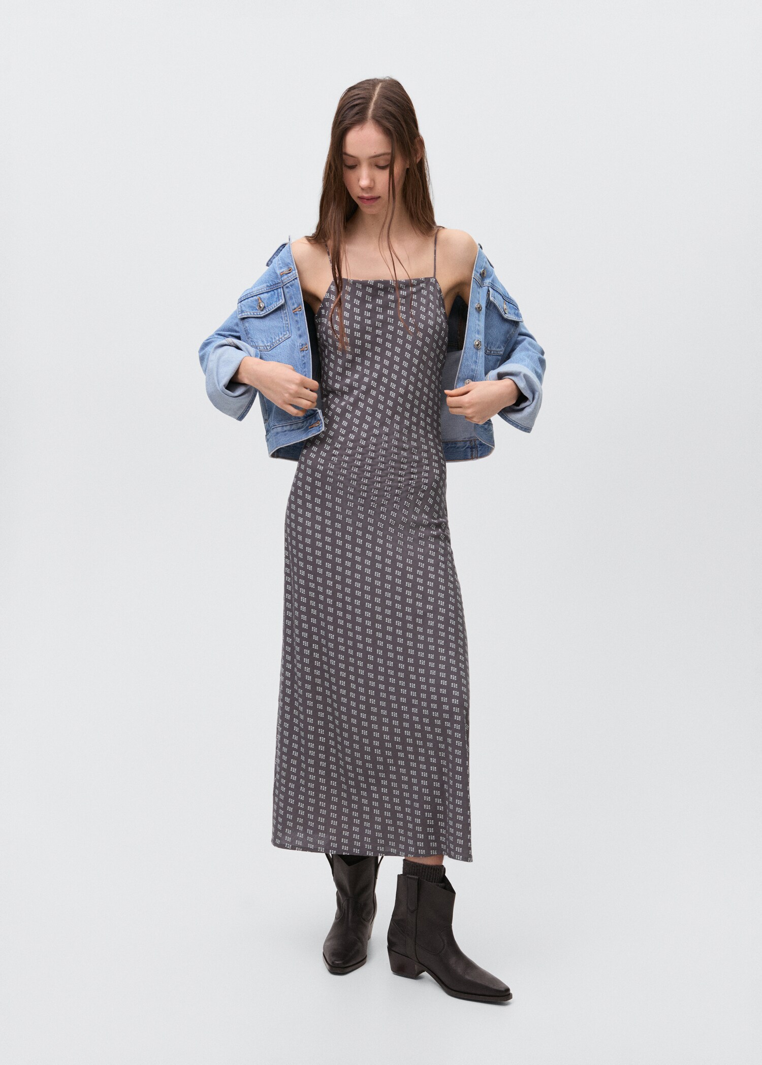 Robe longue imprimée - Plan général