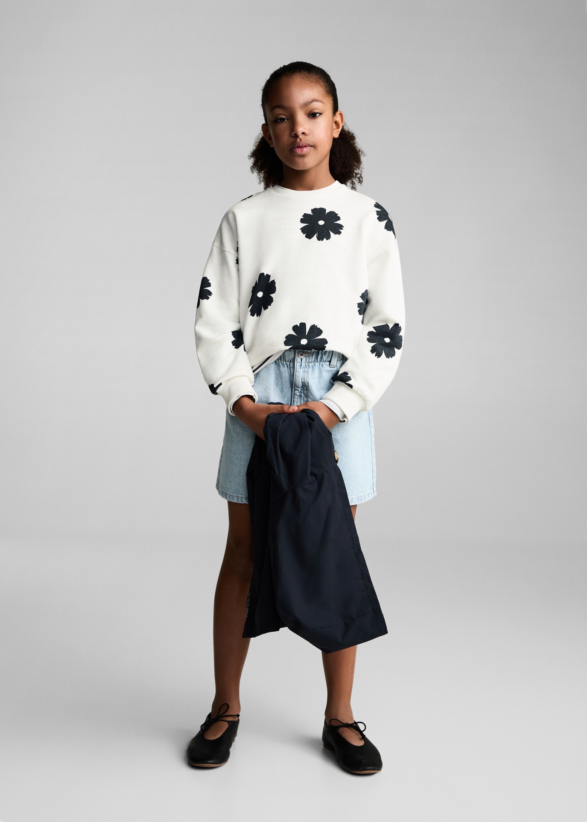 Sudadera estampado floral - Plano general