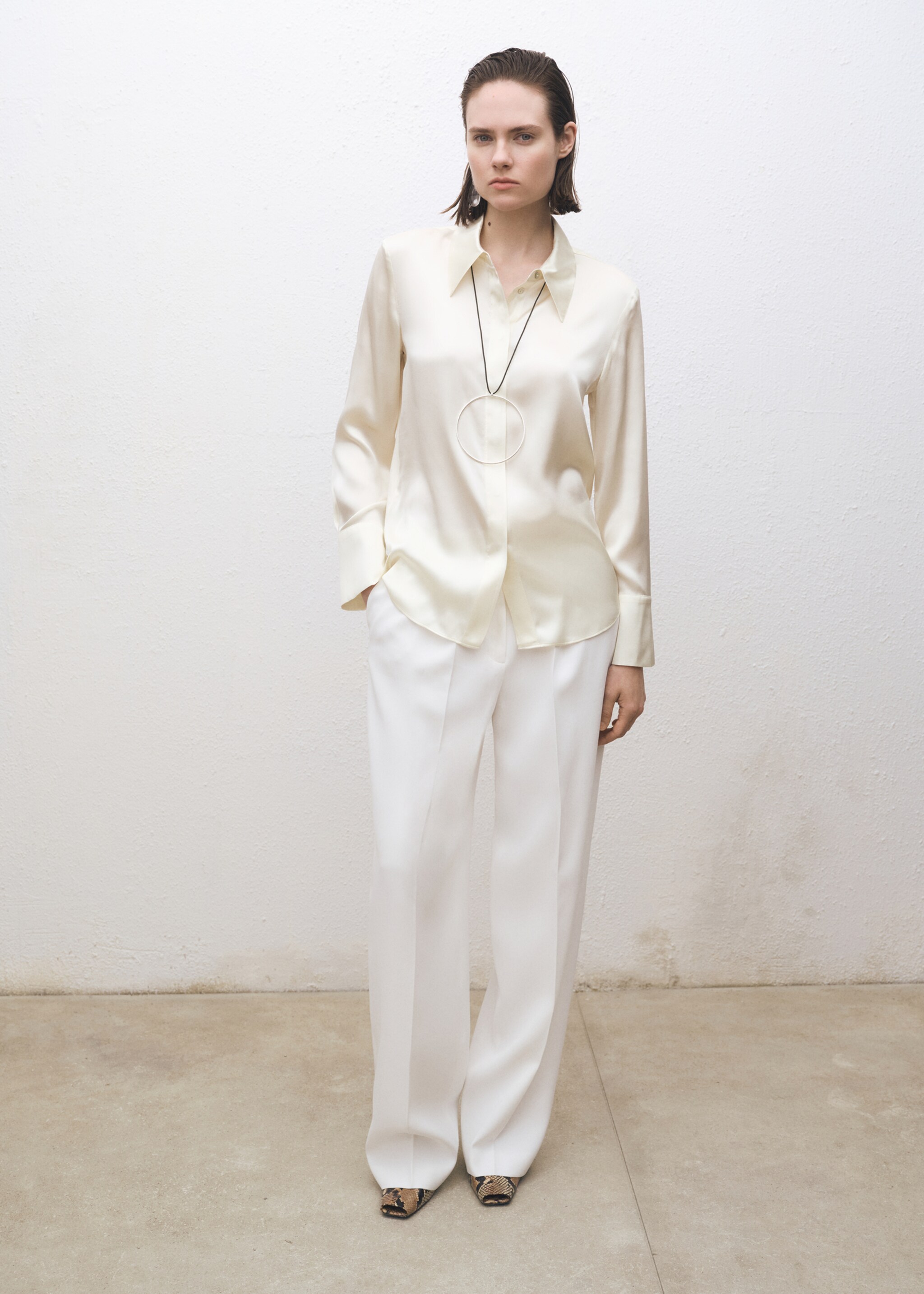 Satin silk shirt - General plane