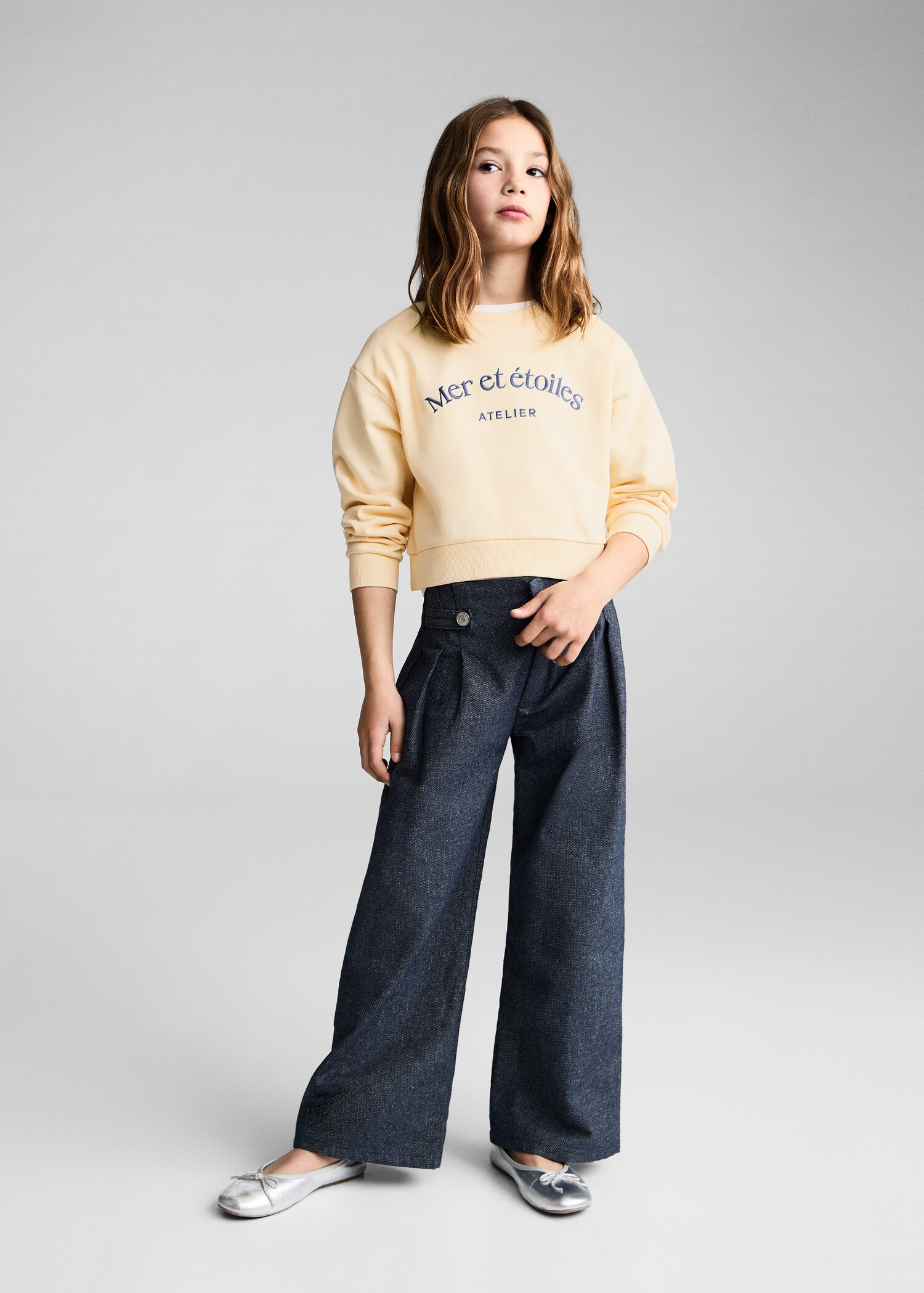 Sweater coton message - Plan général