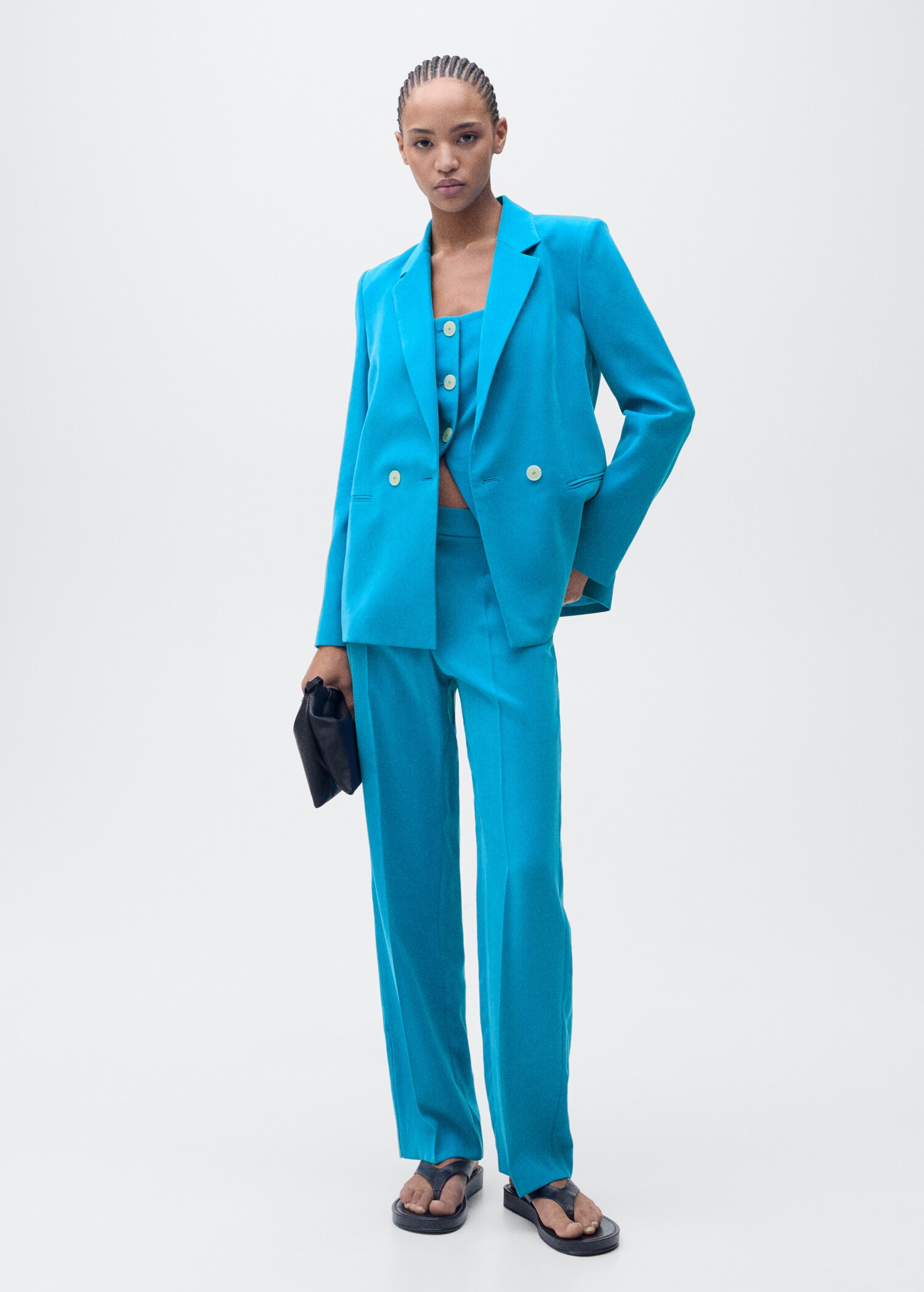 Straight suit trousers - General plane
