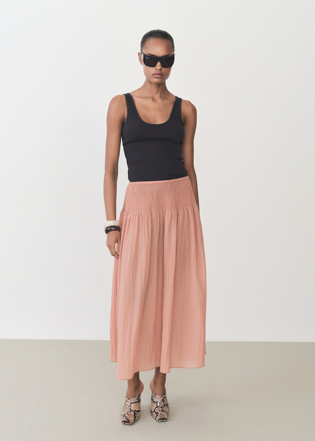 Cotton top with wide straps