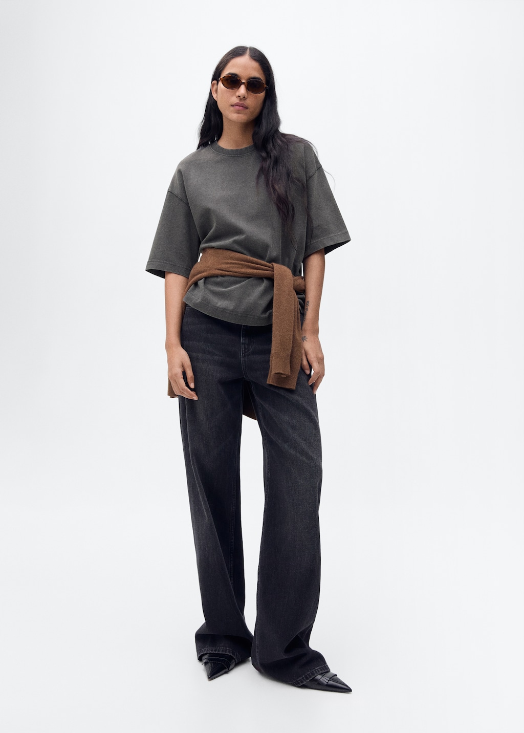 Mango Oversized cotton t-shirt