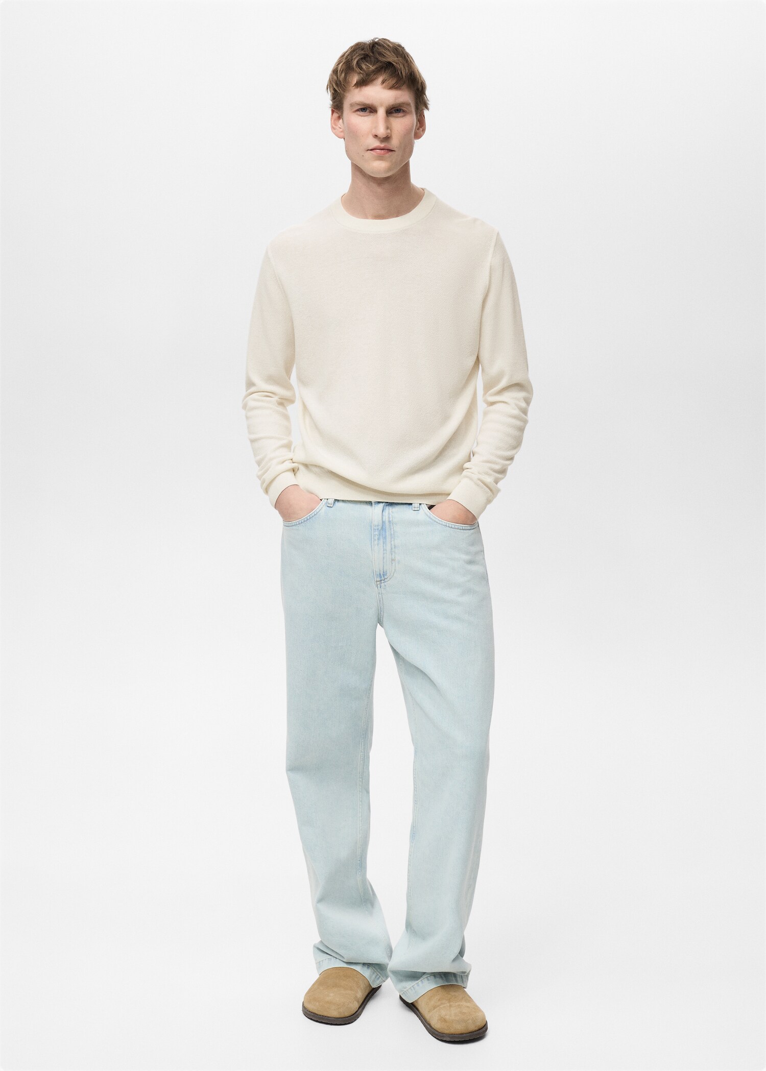 Pull-over en maille fine - Plan général