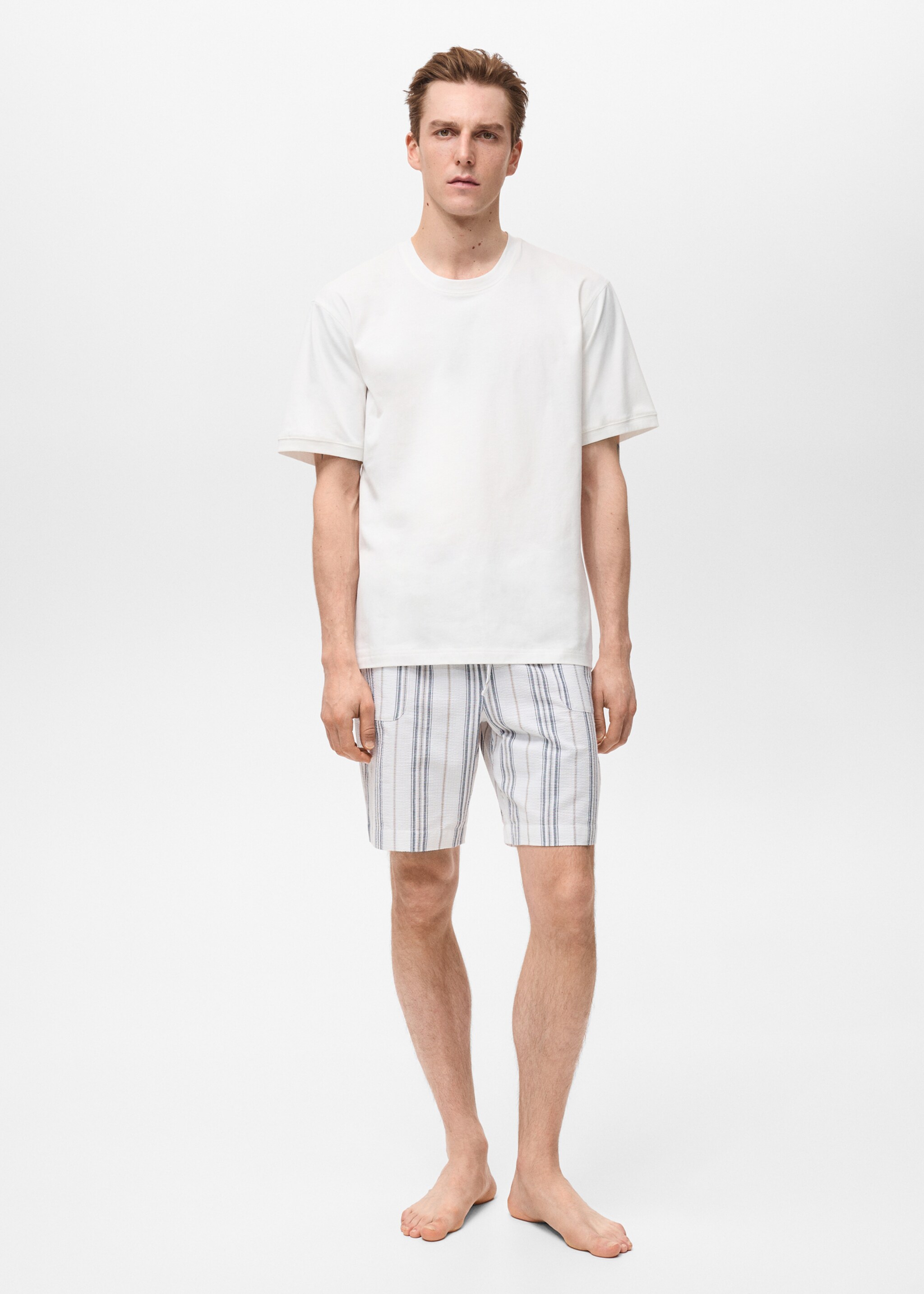 Lot pyjama court 100 % coton - Plan général