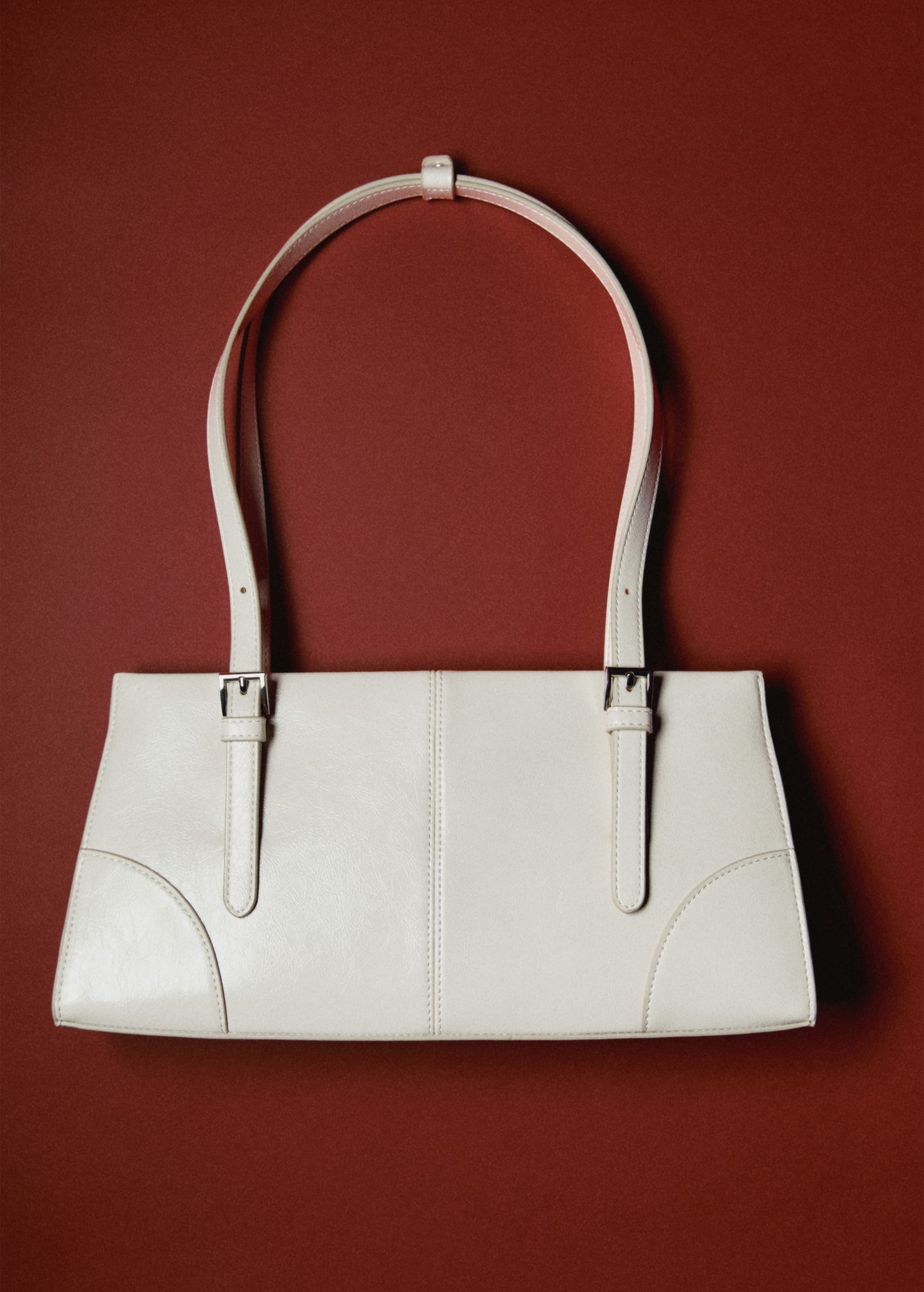 Shoulder bag with buckles - General plane