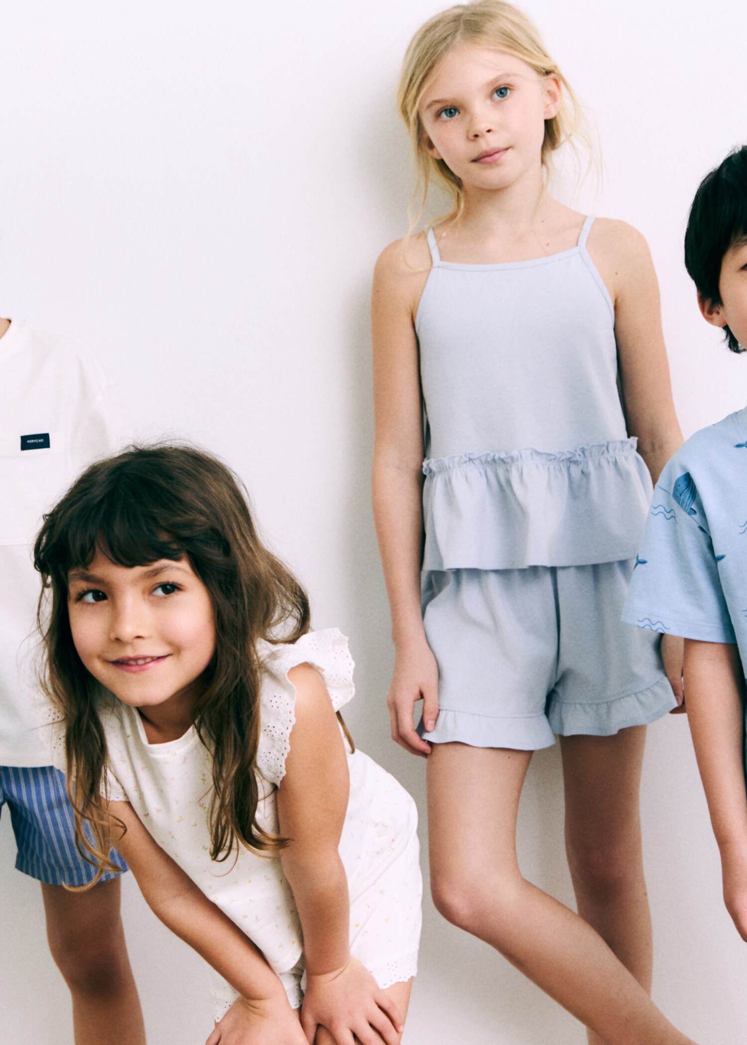 Floral cotton pyjamas - General plane