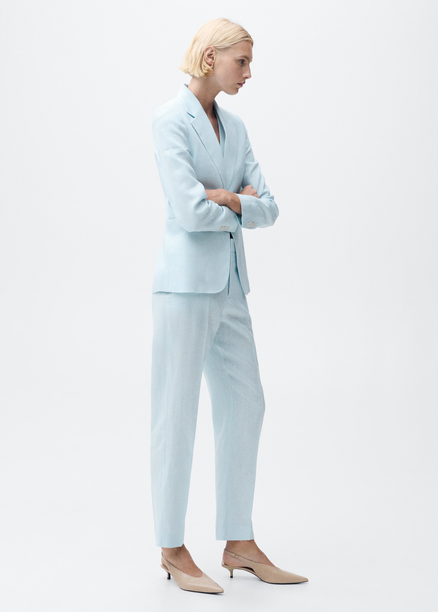 Linen suit trousers - General plane