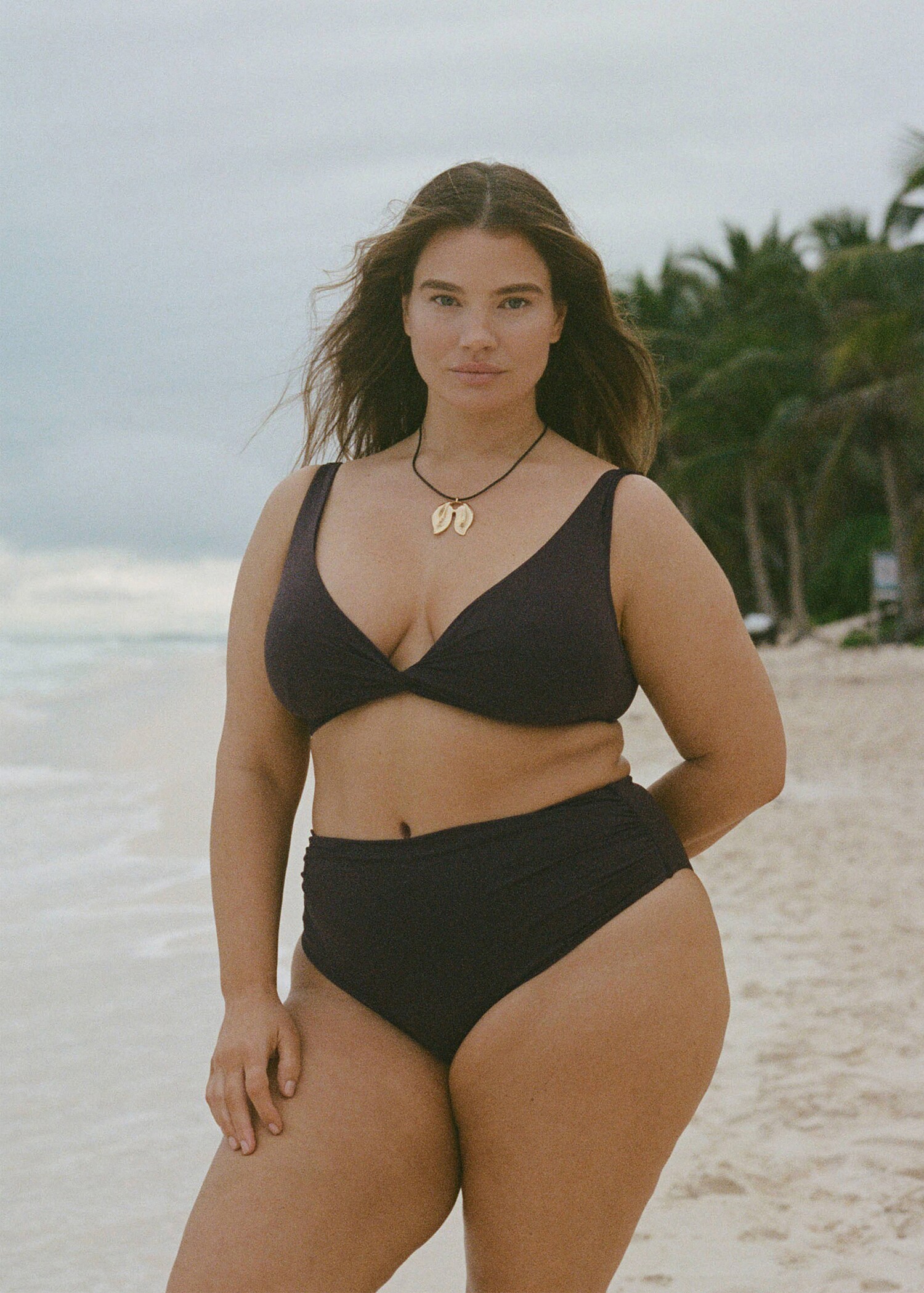 Draped bikini top - General plane