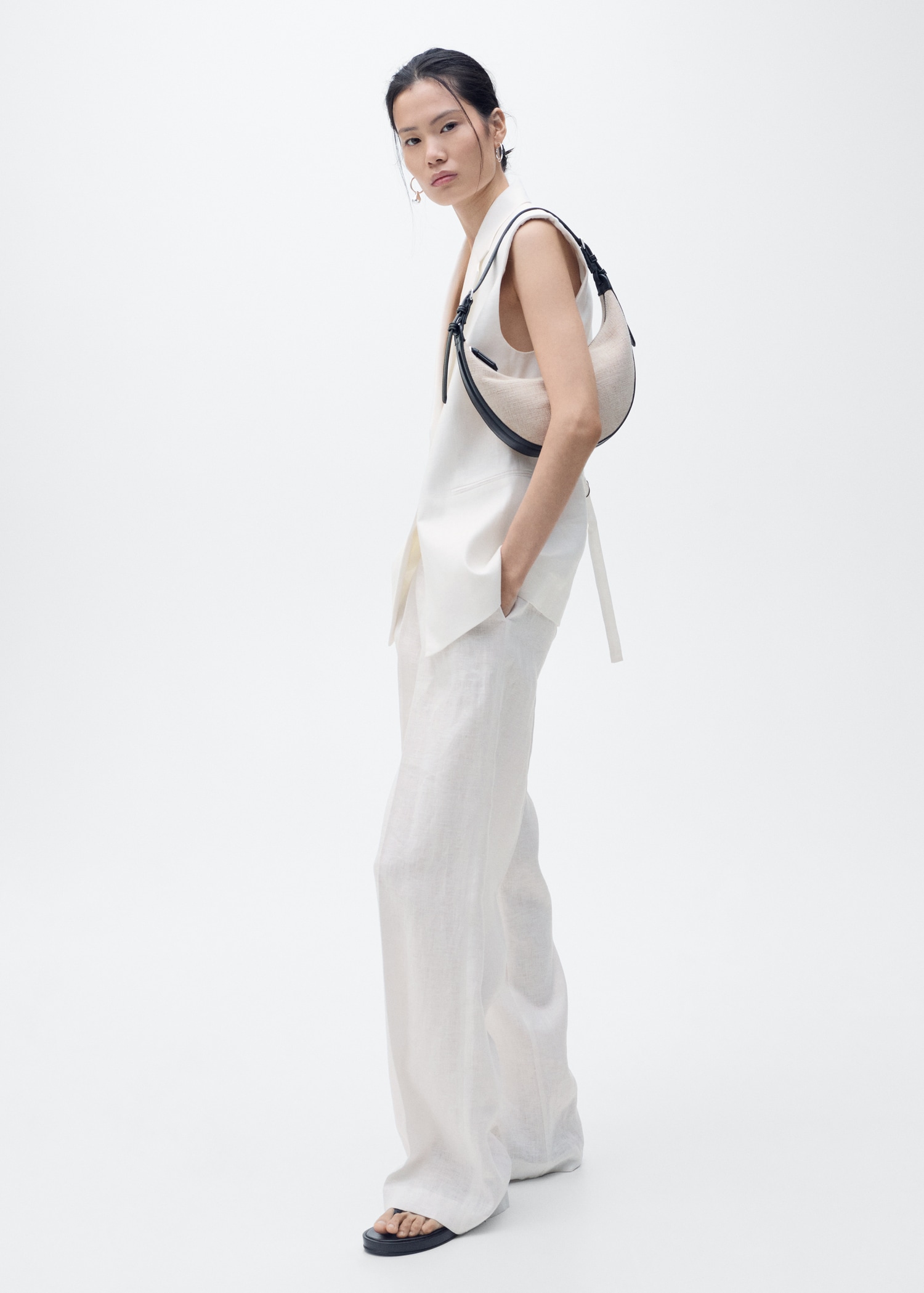 Linen suit waistcoat - General plane