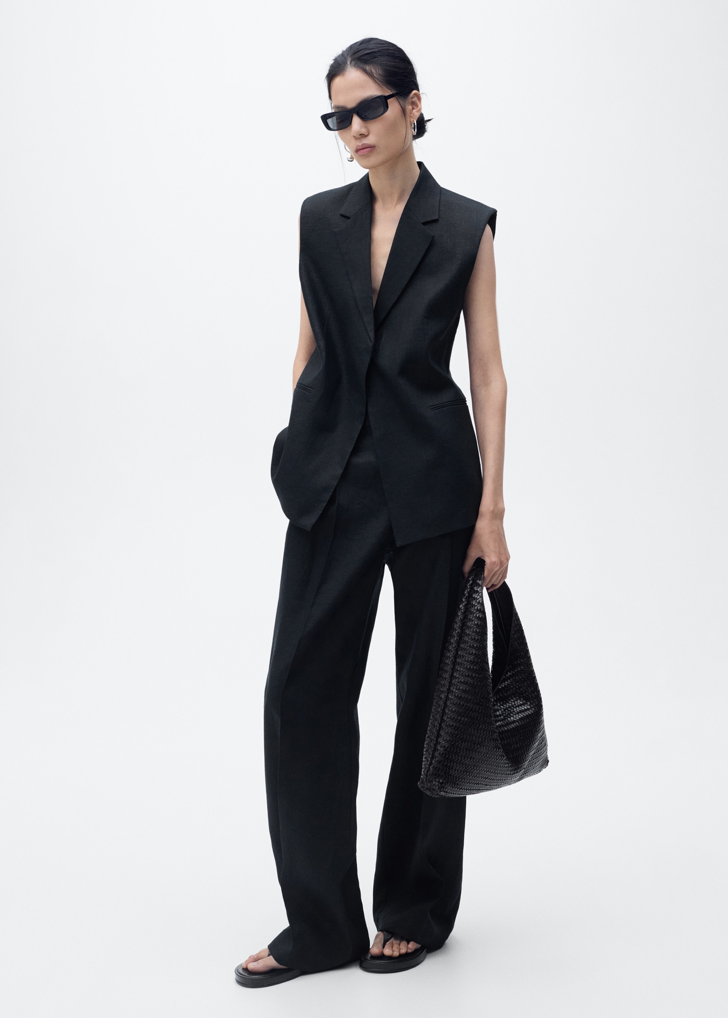 Linen suit waistcoat - General plane