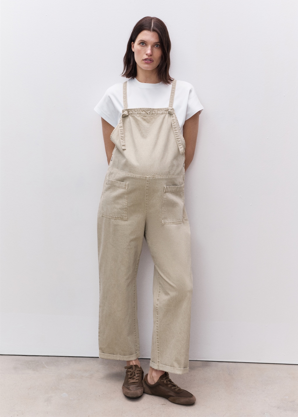 Salopette denim premaman