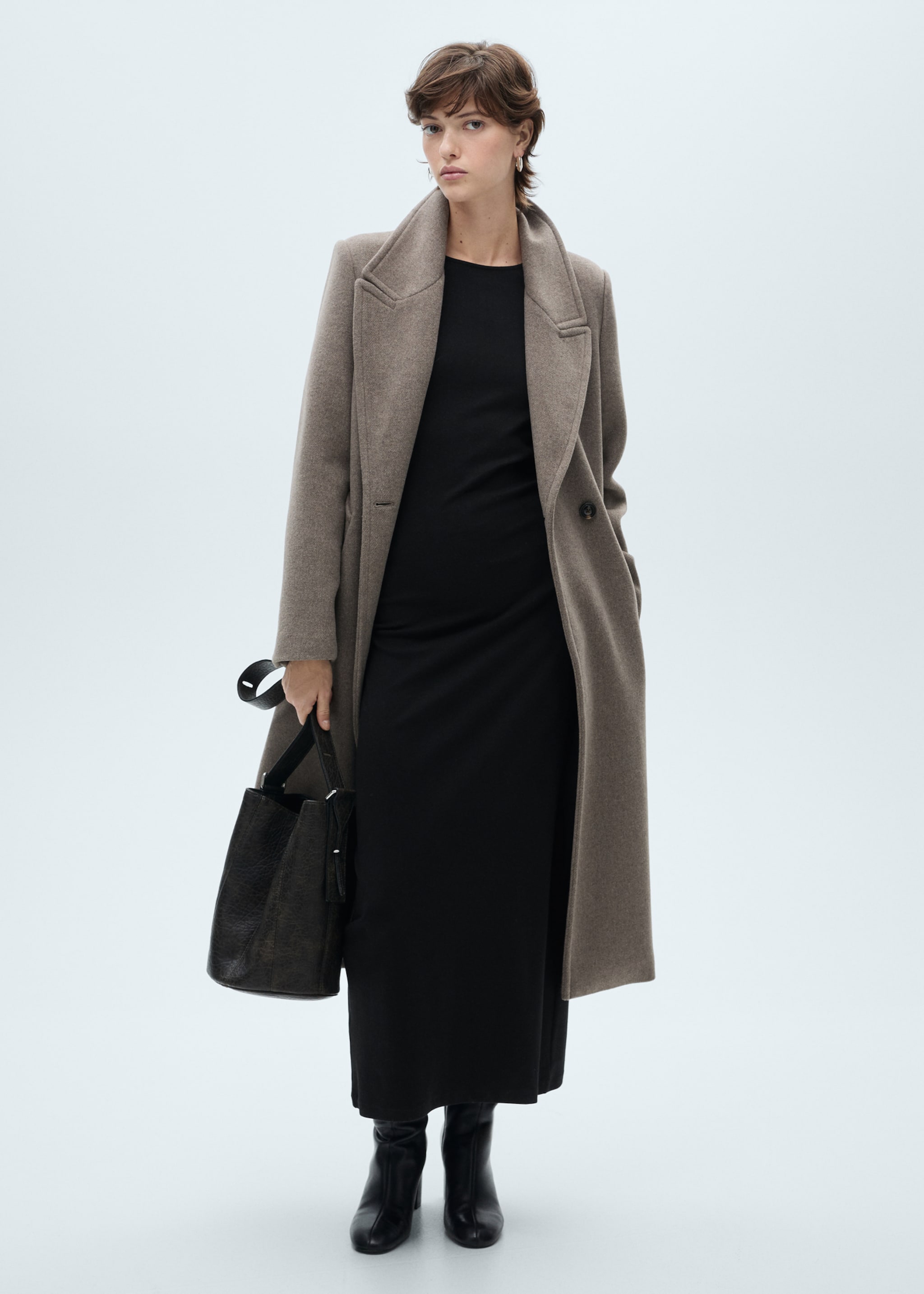 Cotton midi dress - General plane