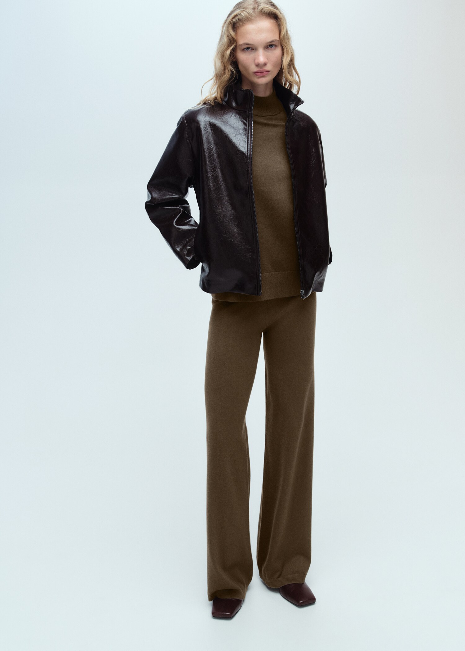 Perkins neck knitted sweater - General plane