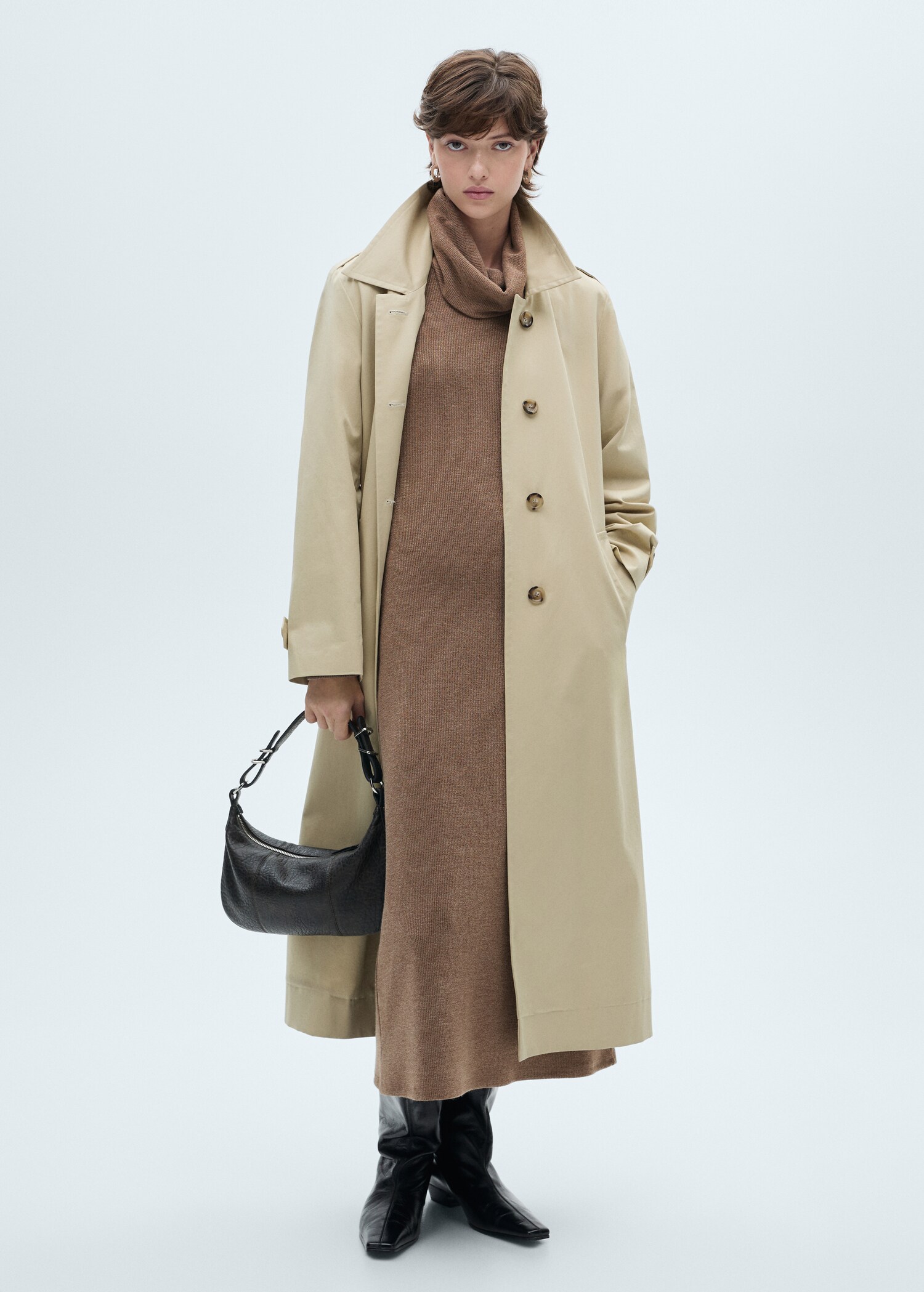 Robe maille col roulé - Plan général