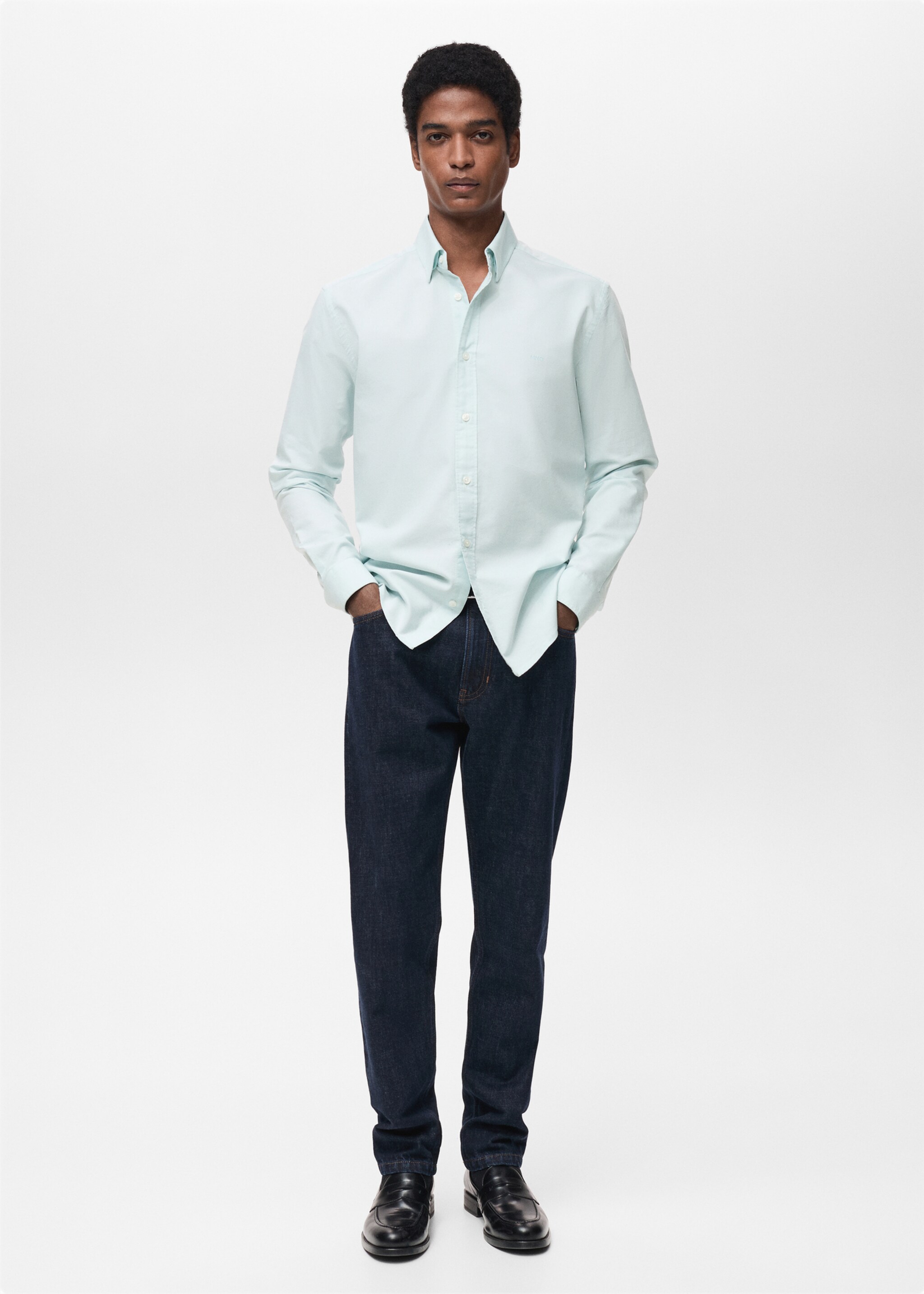 100% cotton Oxford shirt with logo - General plane