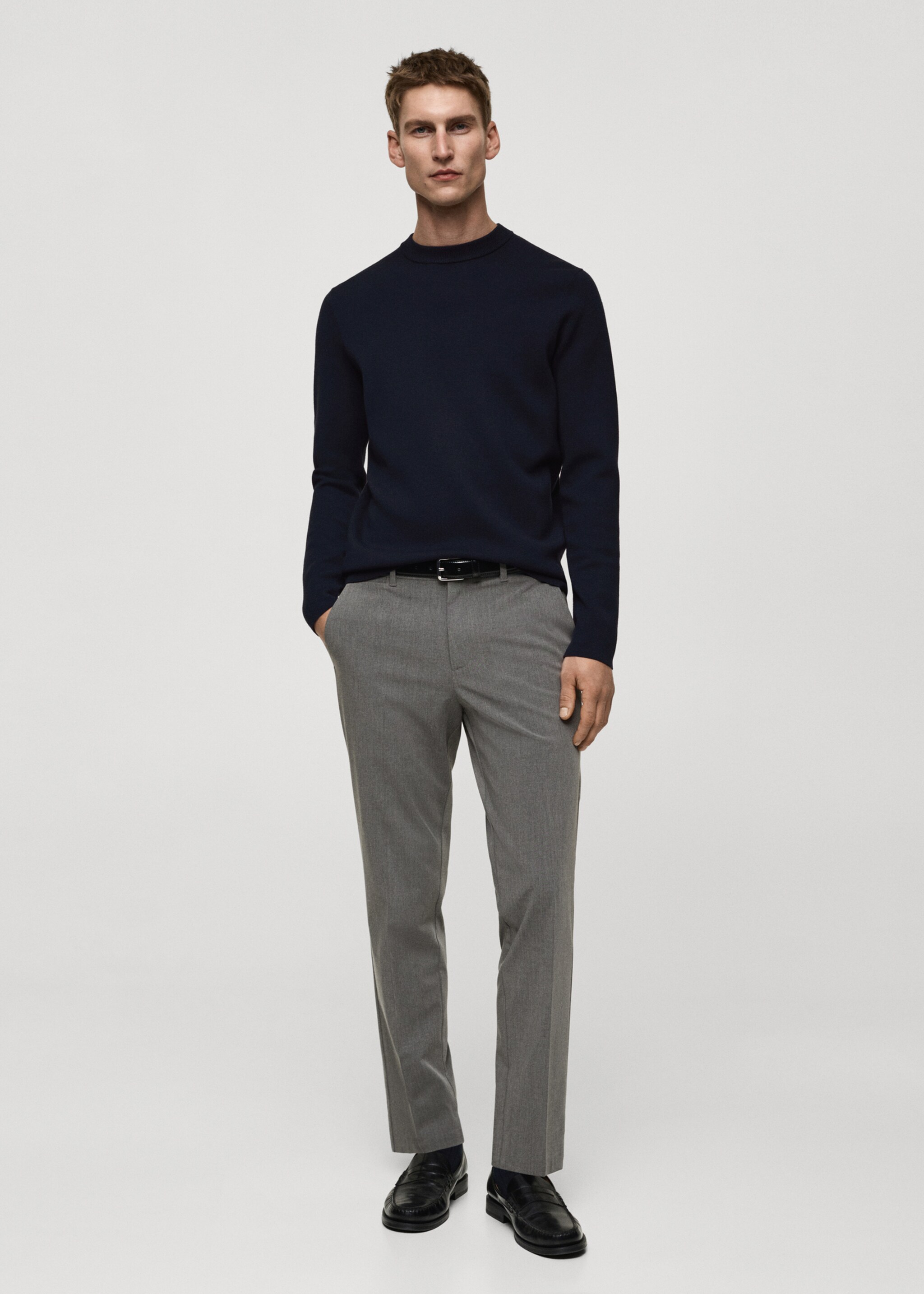 Medium-knit regular-fit sweater - General plane