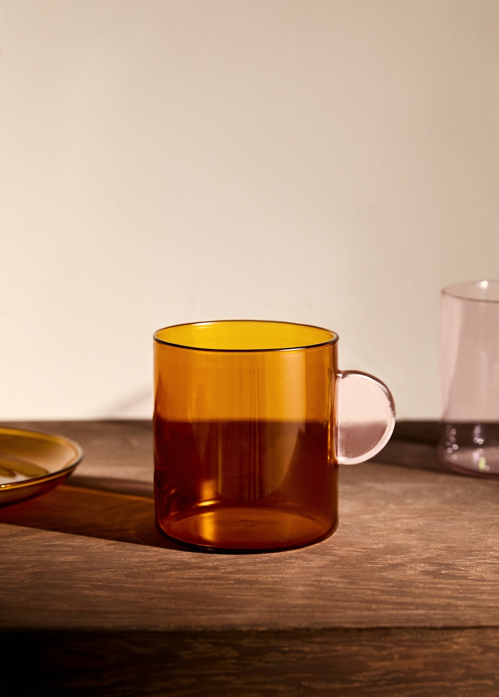 Tasse à cappuccino en borosilicate bicolore