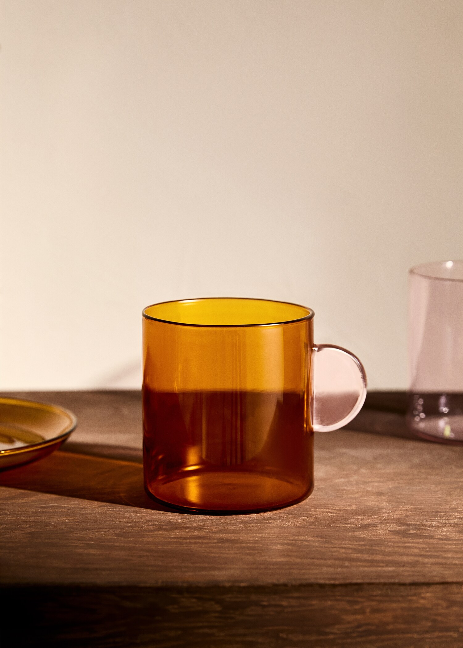 Two-tone borosilicate cappuccino cup - General plane