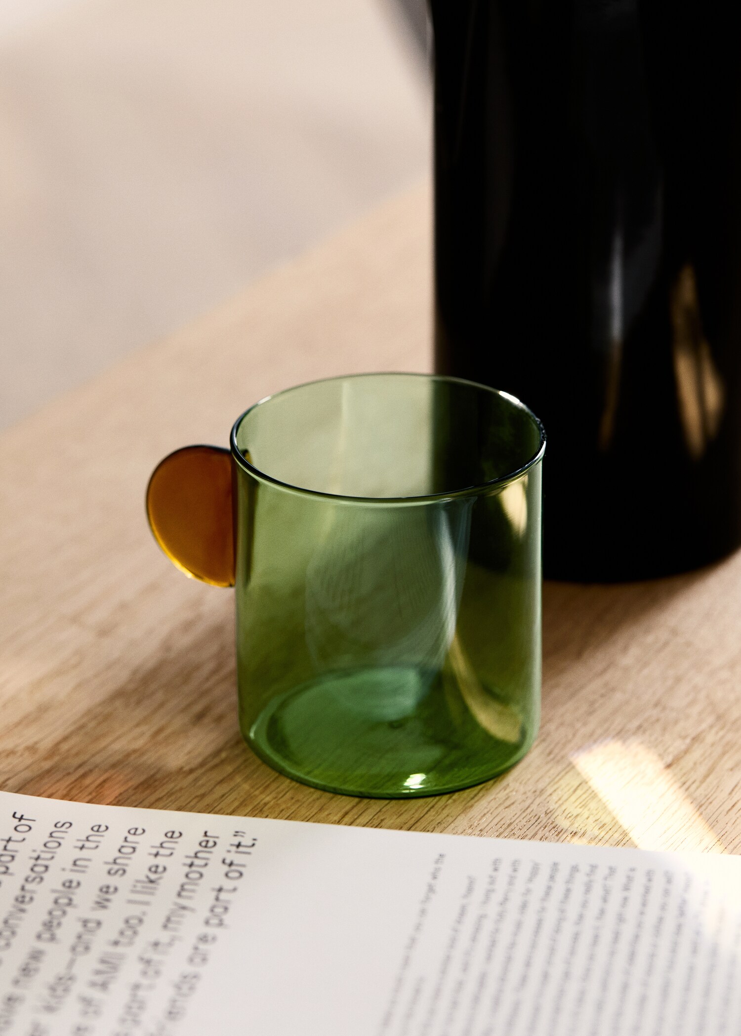 Two-tone borosilicate cappuccino cup - General plane