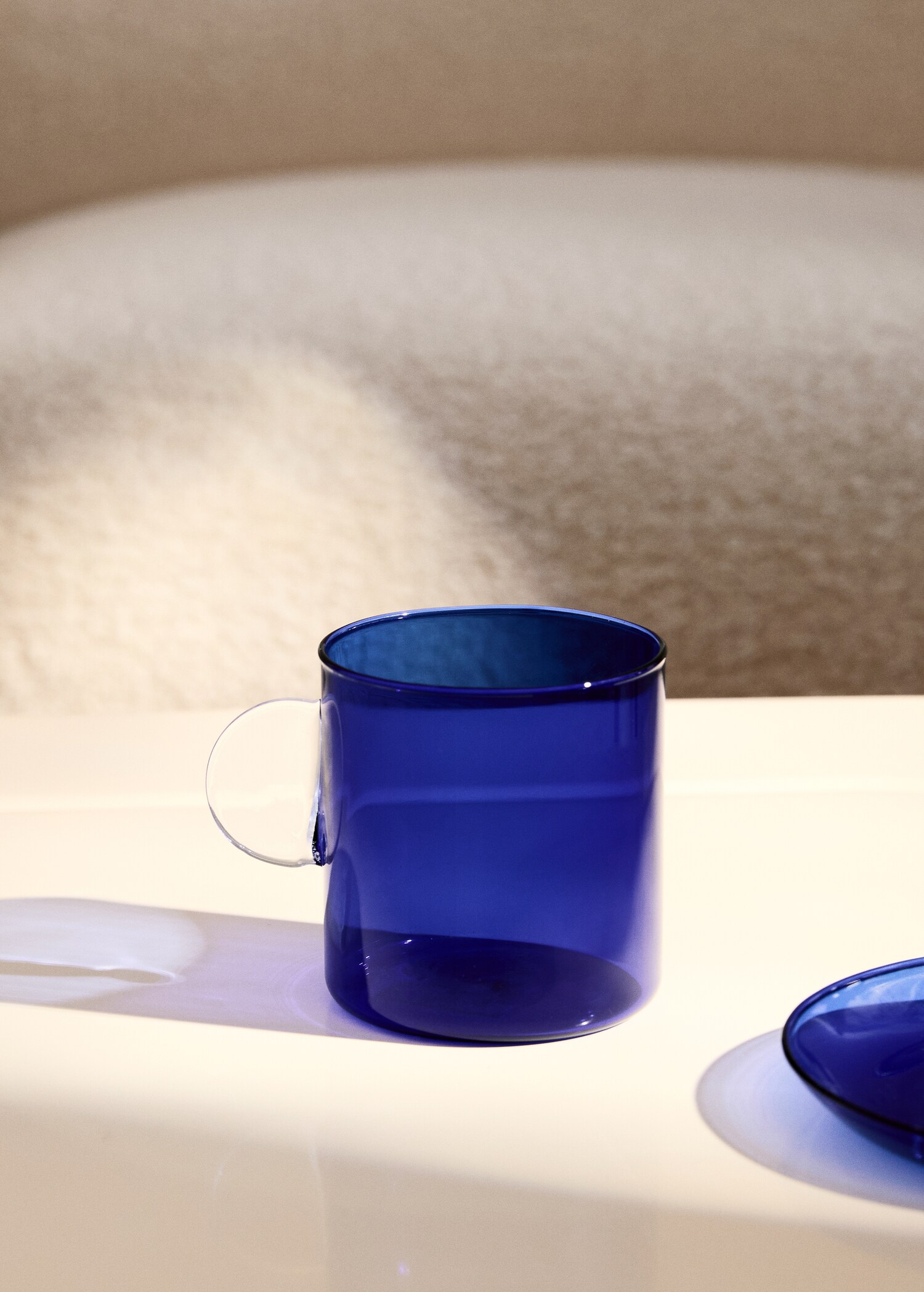 Two-tone borosilicate cappuccino cup - General plane
