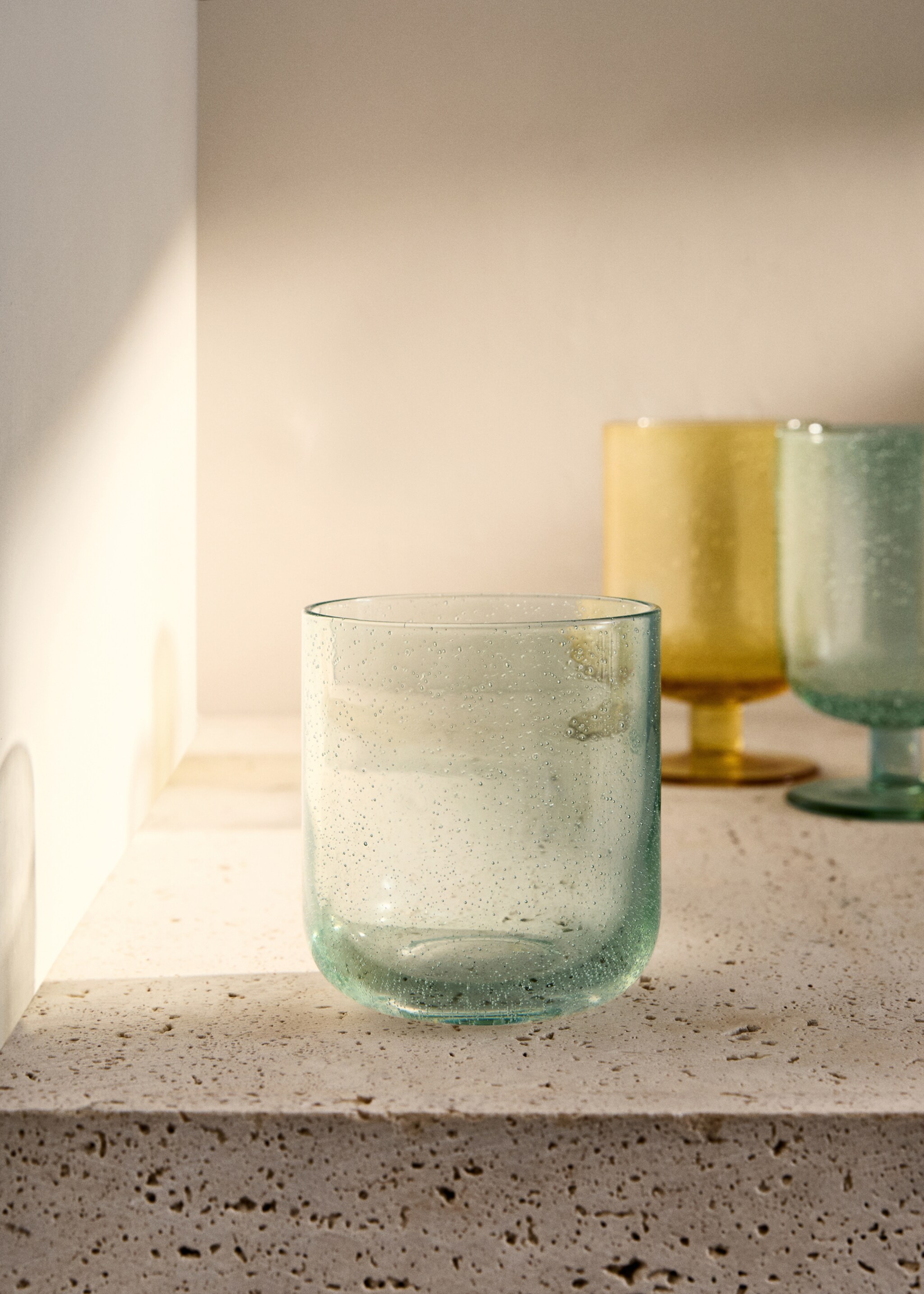Glas van bubbelglas - Overzichtstekening