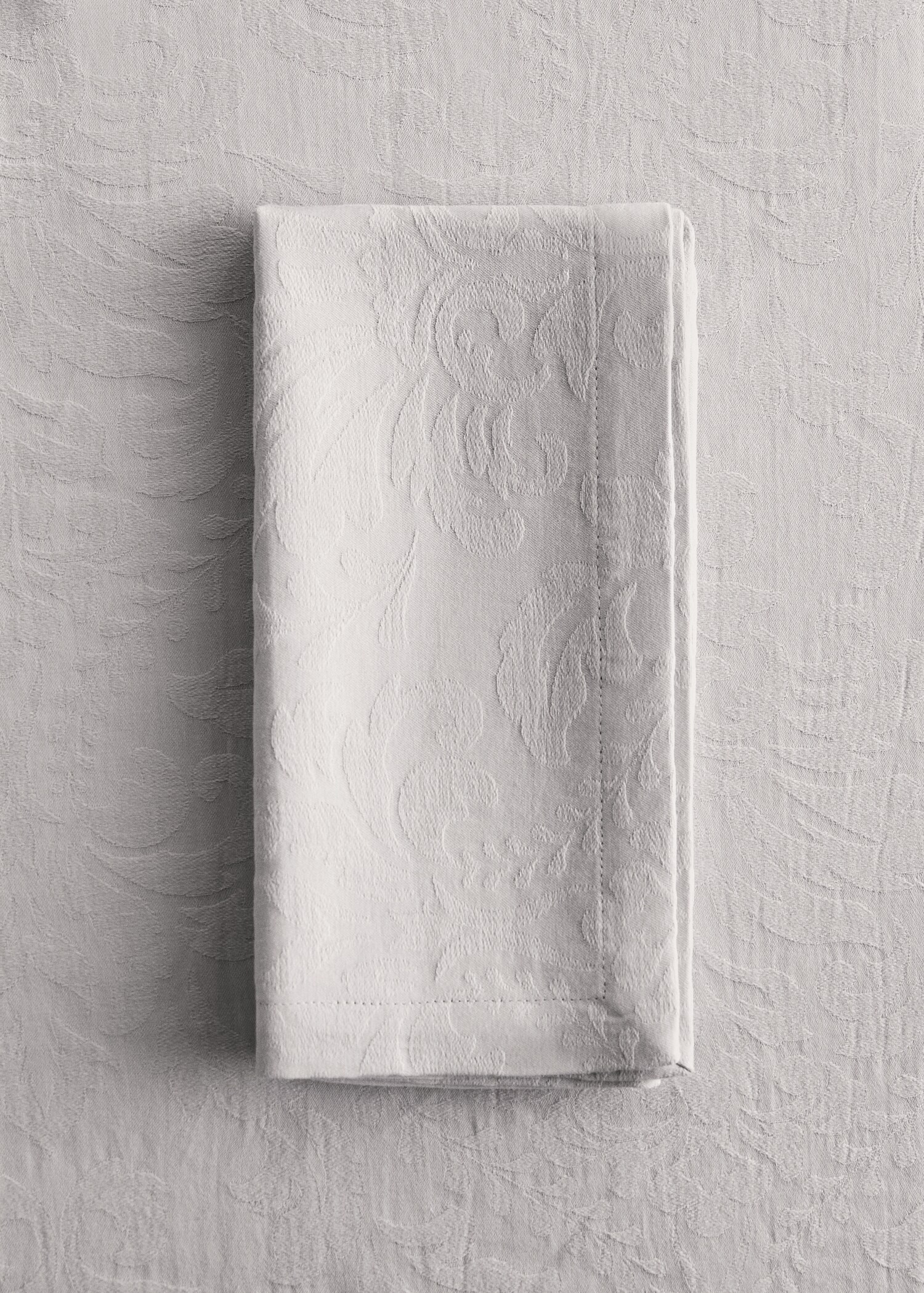 Jacquard katoenen servetten met bloemenmotief - Overzichtstekening