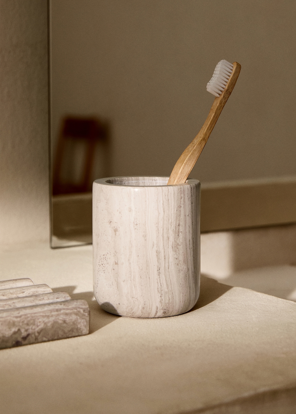 Marble bathroom glass