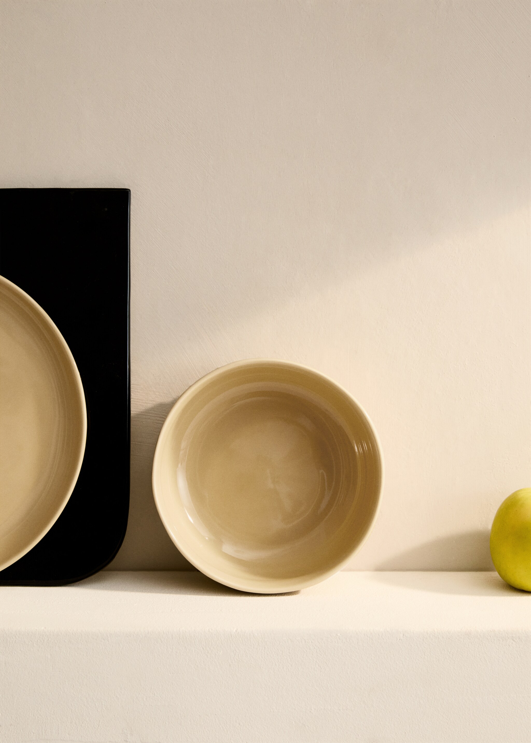 Bowl gres diseño liso mediano - Plano general