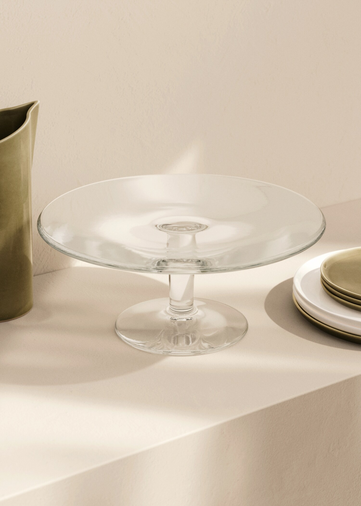 Plat à tarte en verre soufflé - Plan général