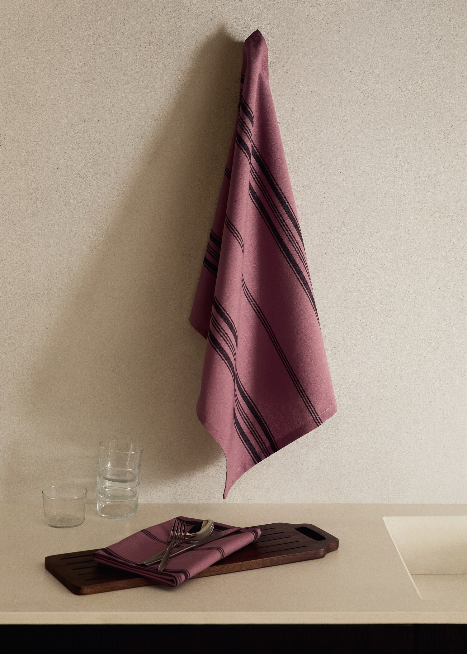 Kitchen towel cotton yarn dyed stripe - General plane