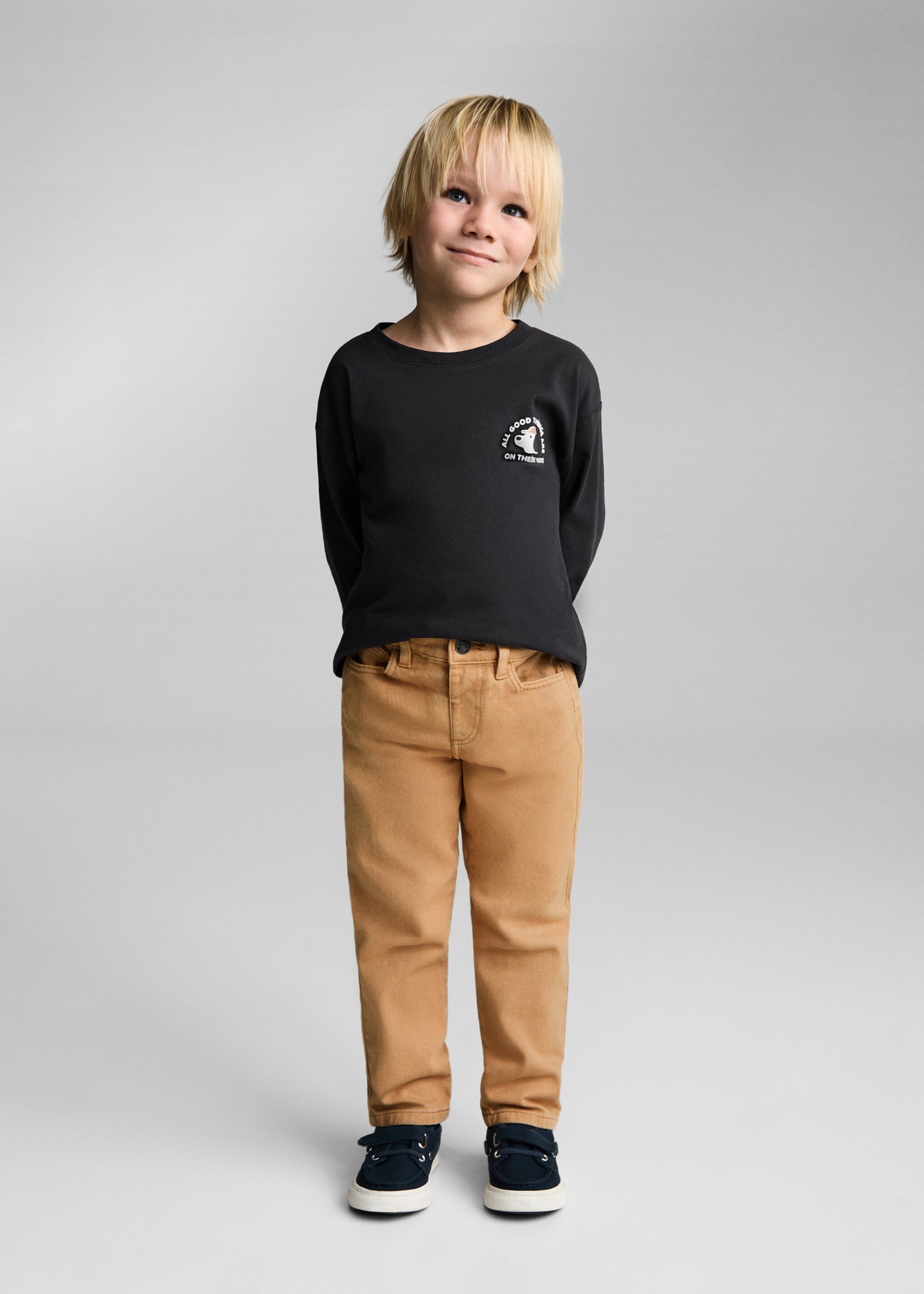 Pantaloni skinny din bumbac - Plan general