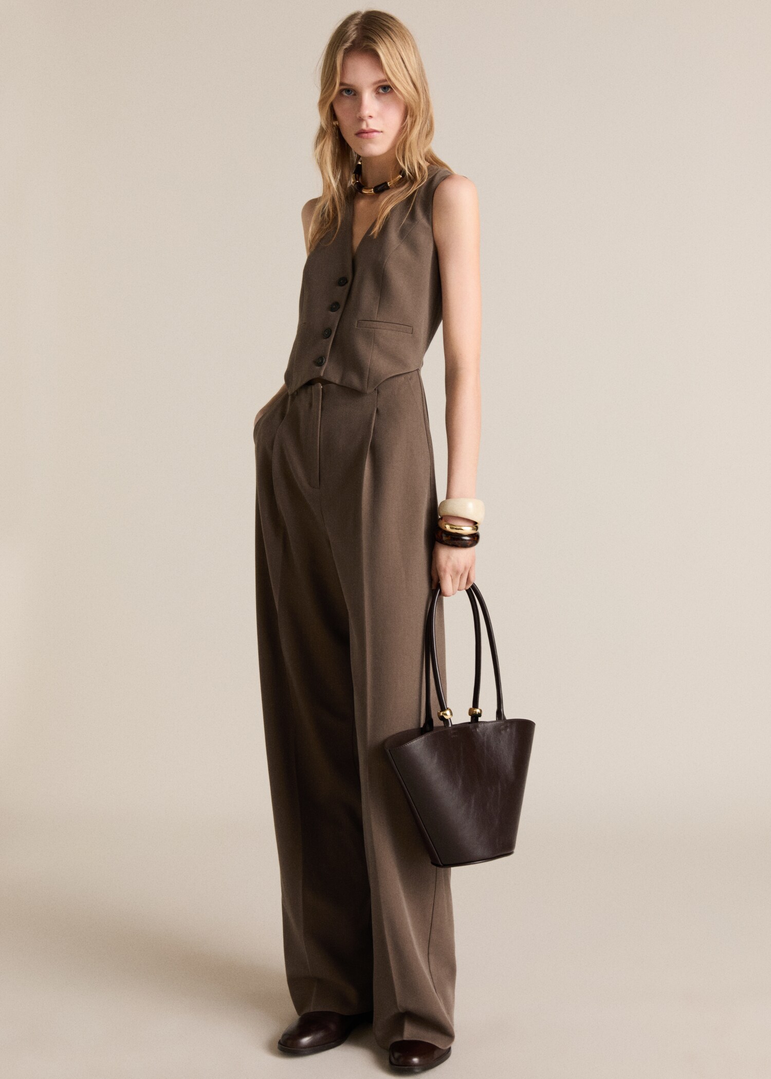 Lange jumpsuit in pakstijl - Overzichtstekening