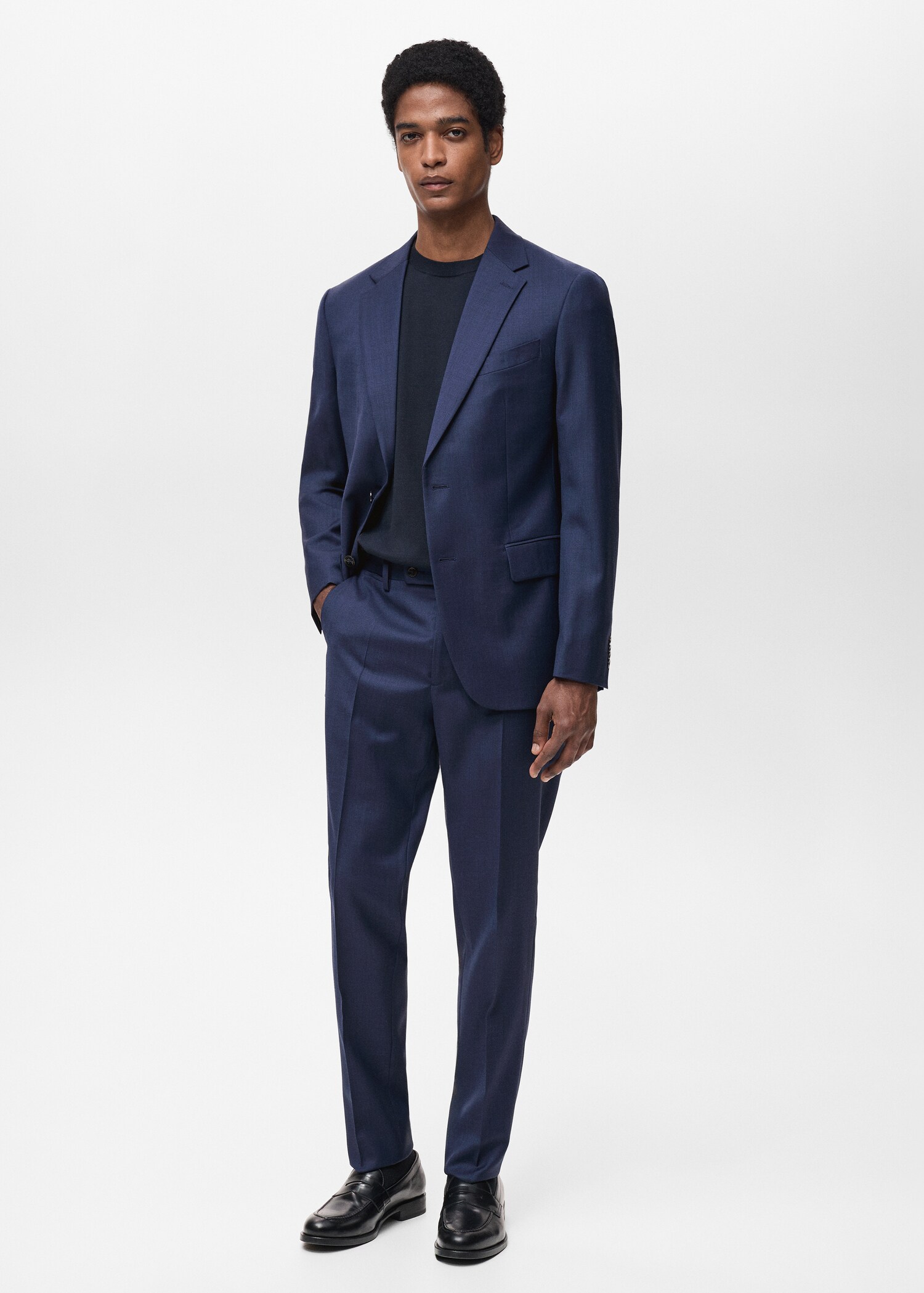Turin 100% virgin wool suit jacket - General plane
