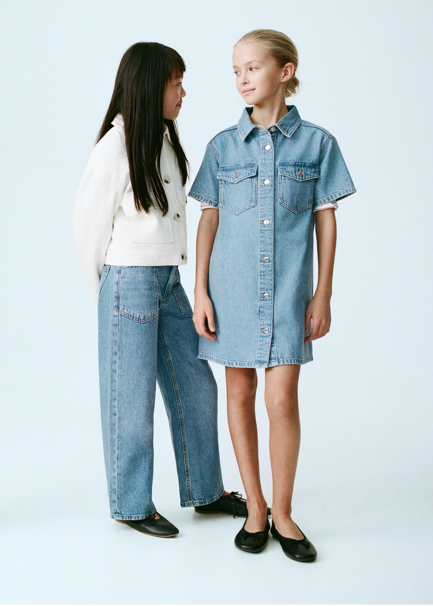 High-rise wideleg jeans - General plane