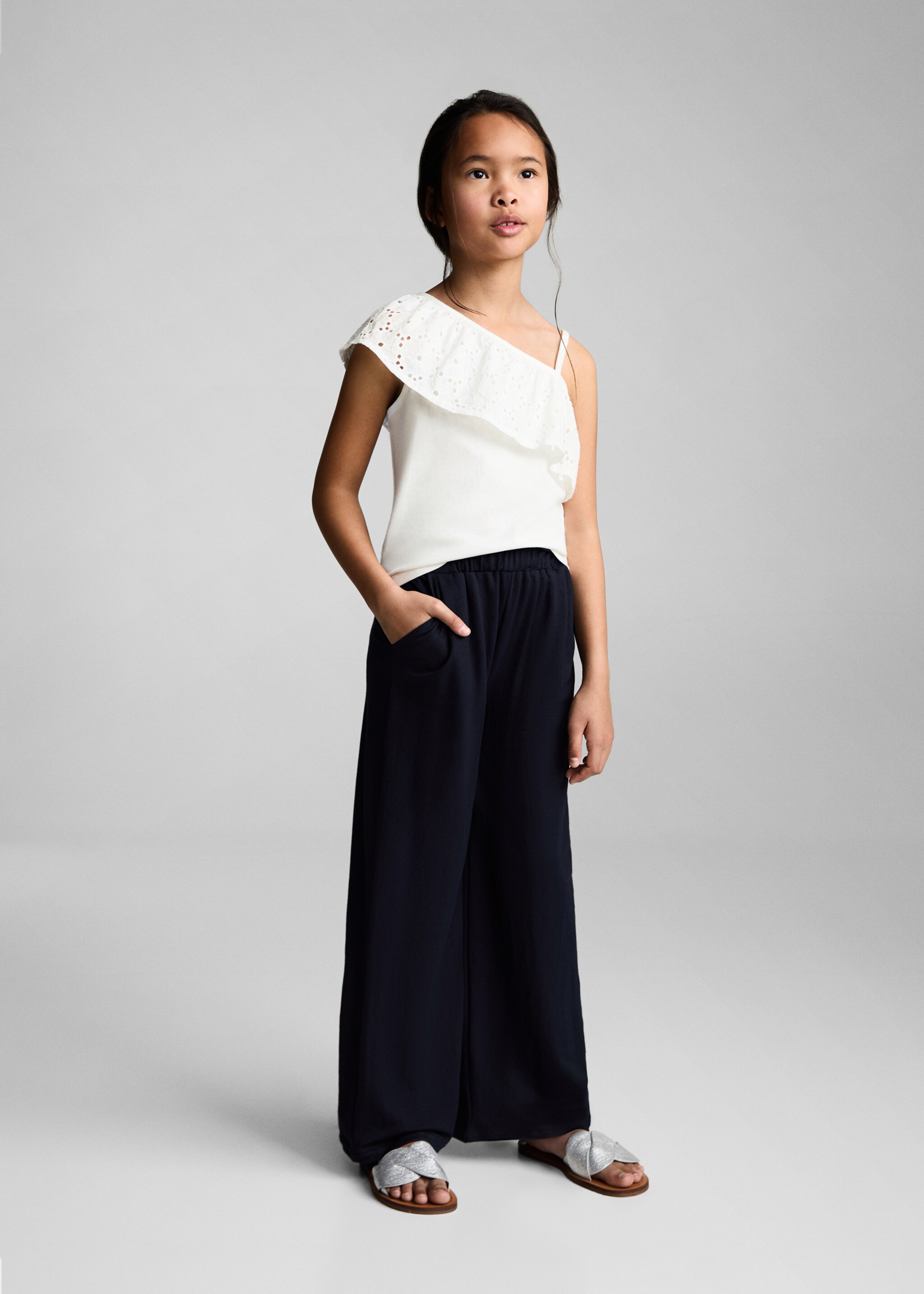 Pantalón culotte fluido - Plano general