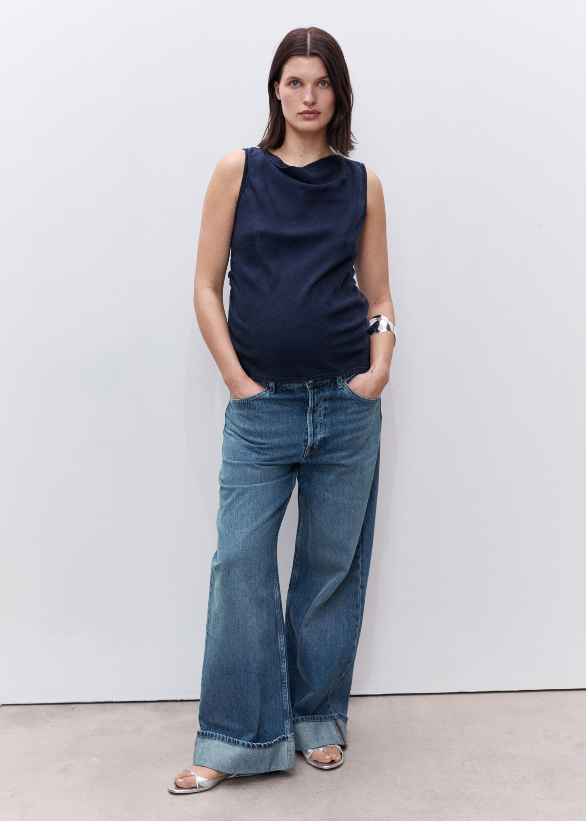 Lyocell maternity top - General plane
