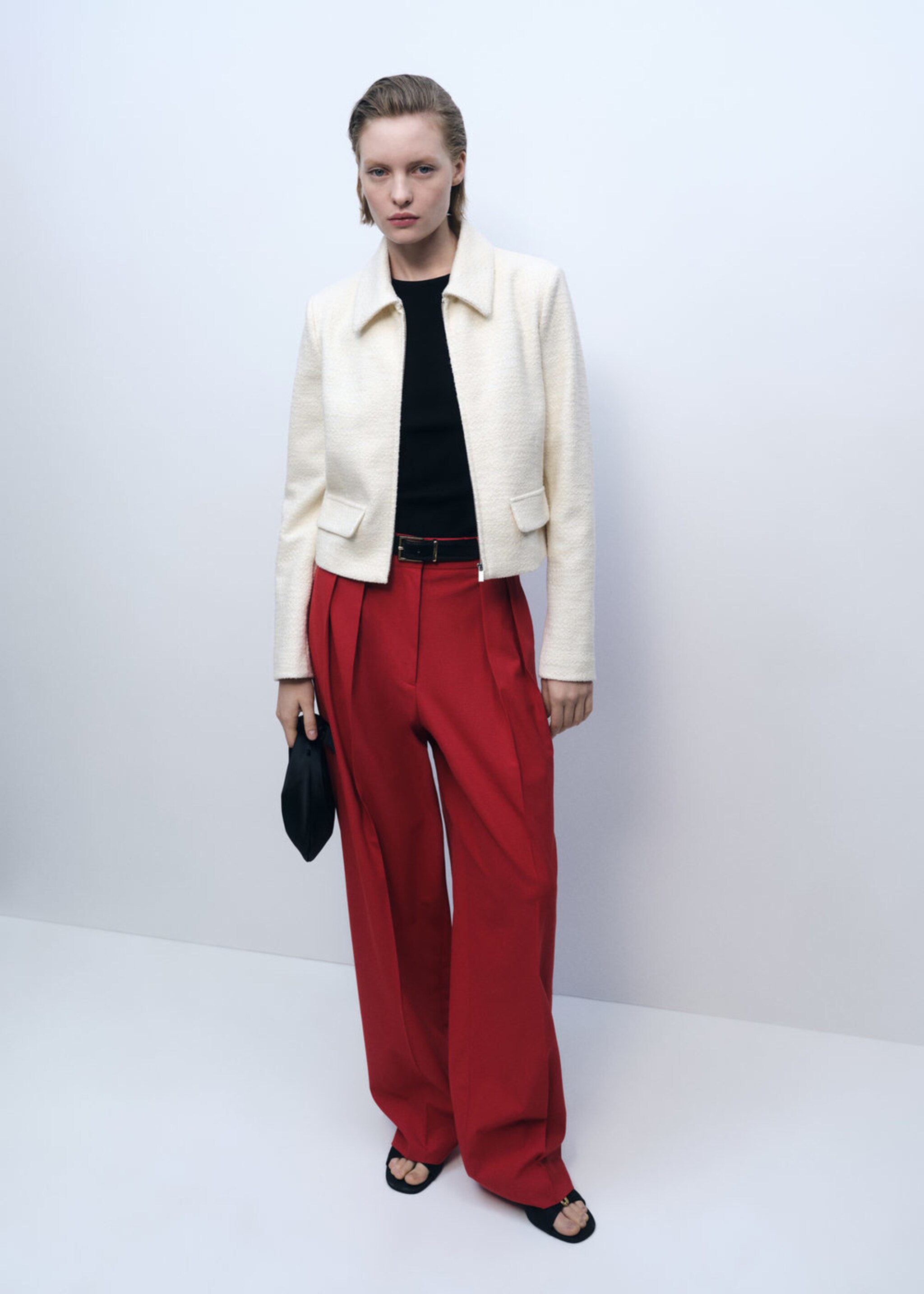 Veste mélange coton revers - Plan général