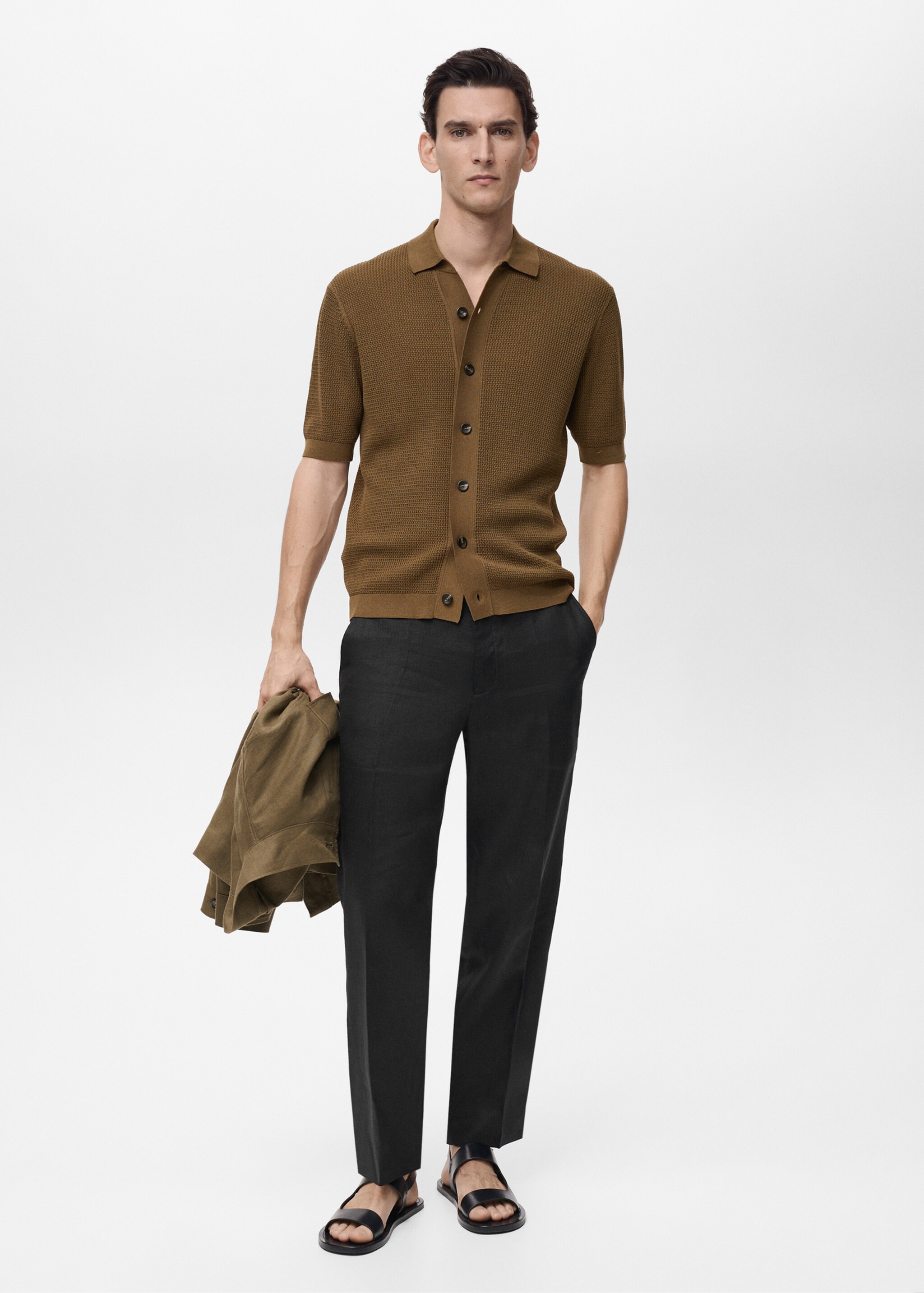 Camisa punto estructura - Plano general