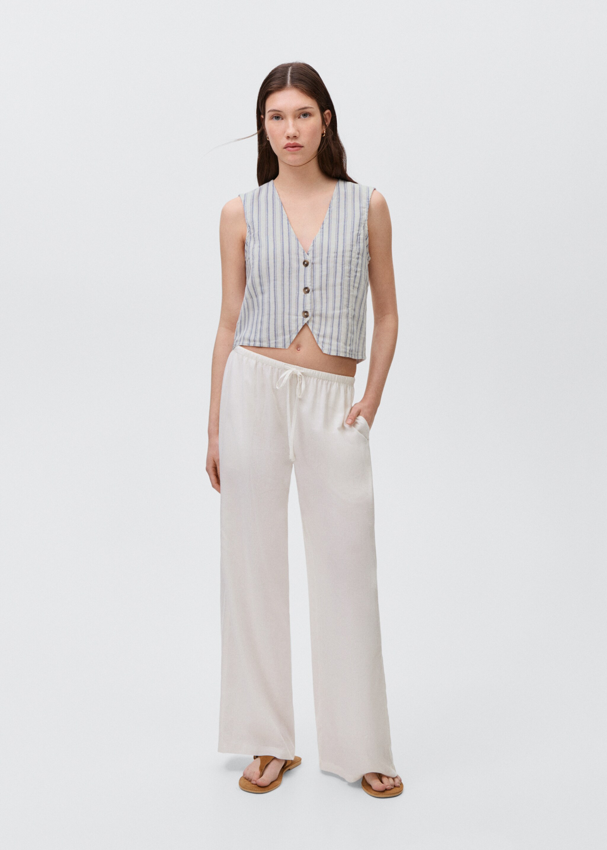Striped suit waistcoat - General plane