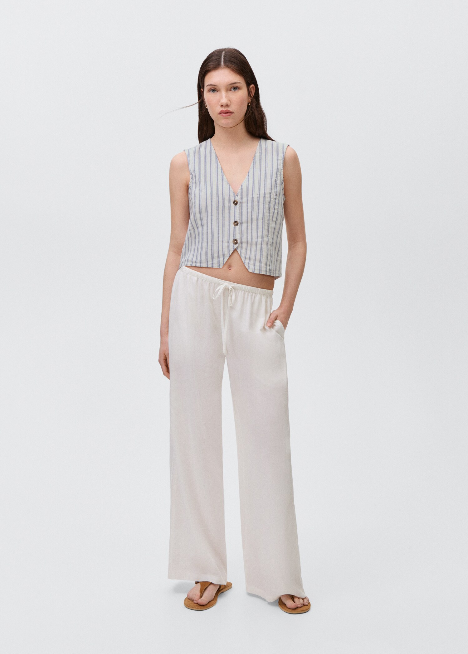 Striped suit waistcoat - General plane