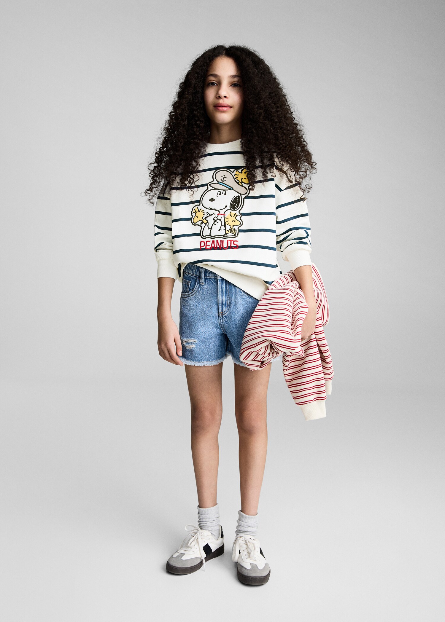 Sweat-shirt Snoopy coton - Plan général