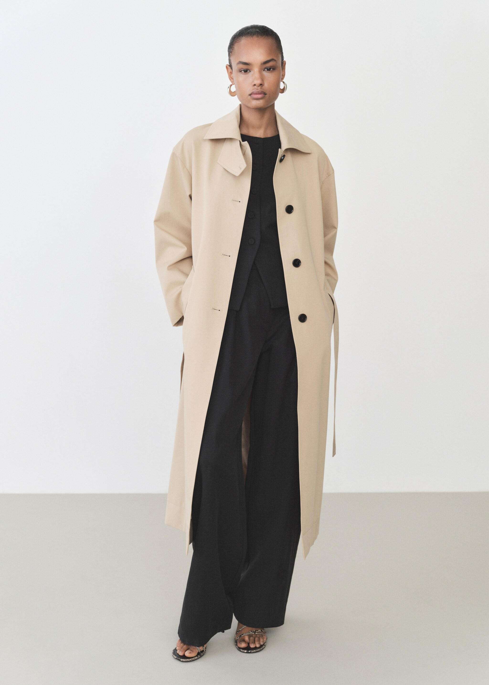 Straight lyocell suit trousers - General plane