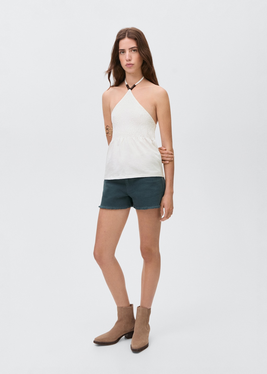 トップス MAYU WIDE SHORT SLEEVE SHIRT - Oyster-white | ZARA United States