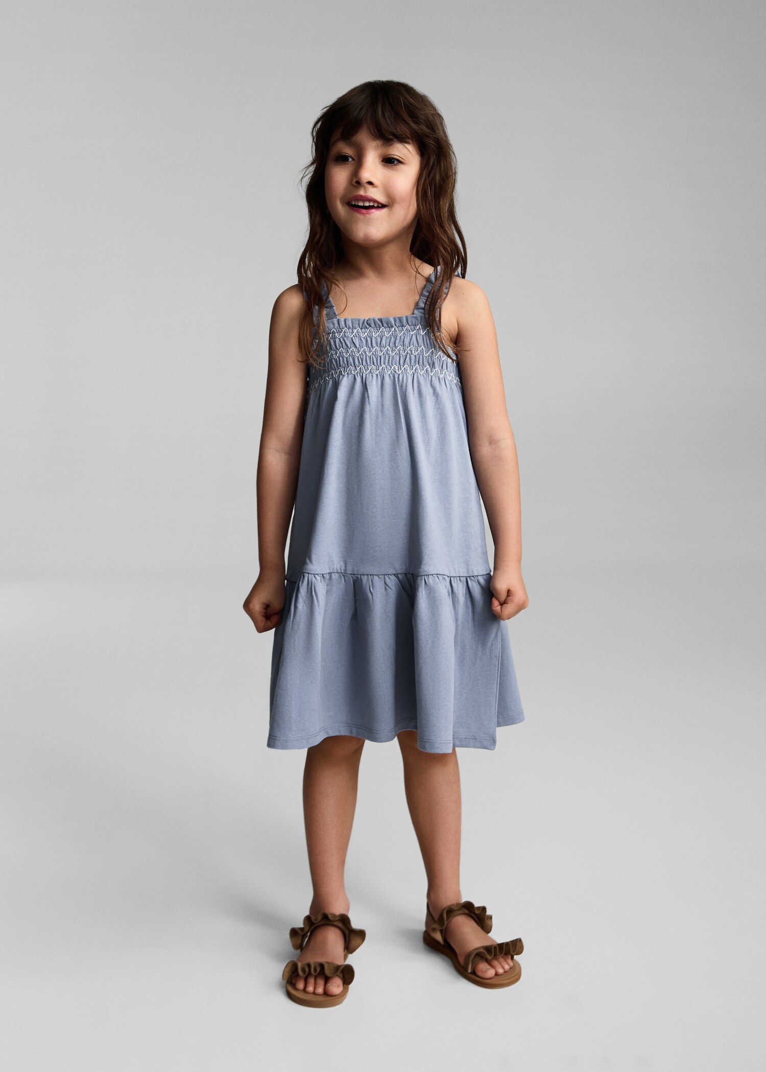 Gathered details dress - General plane