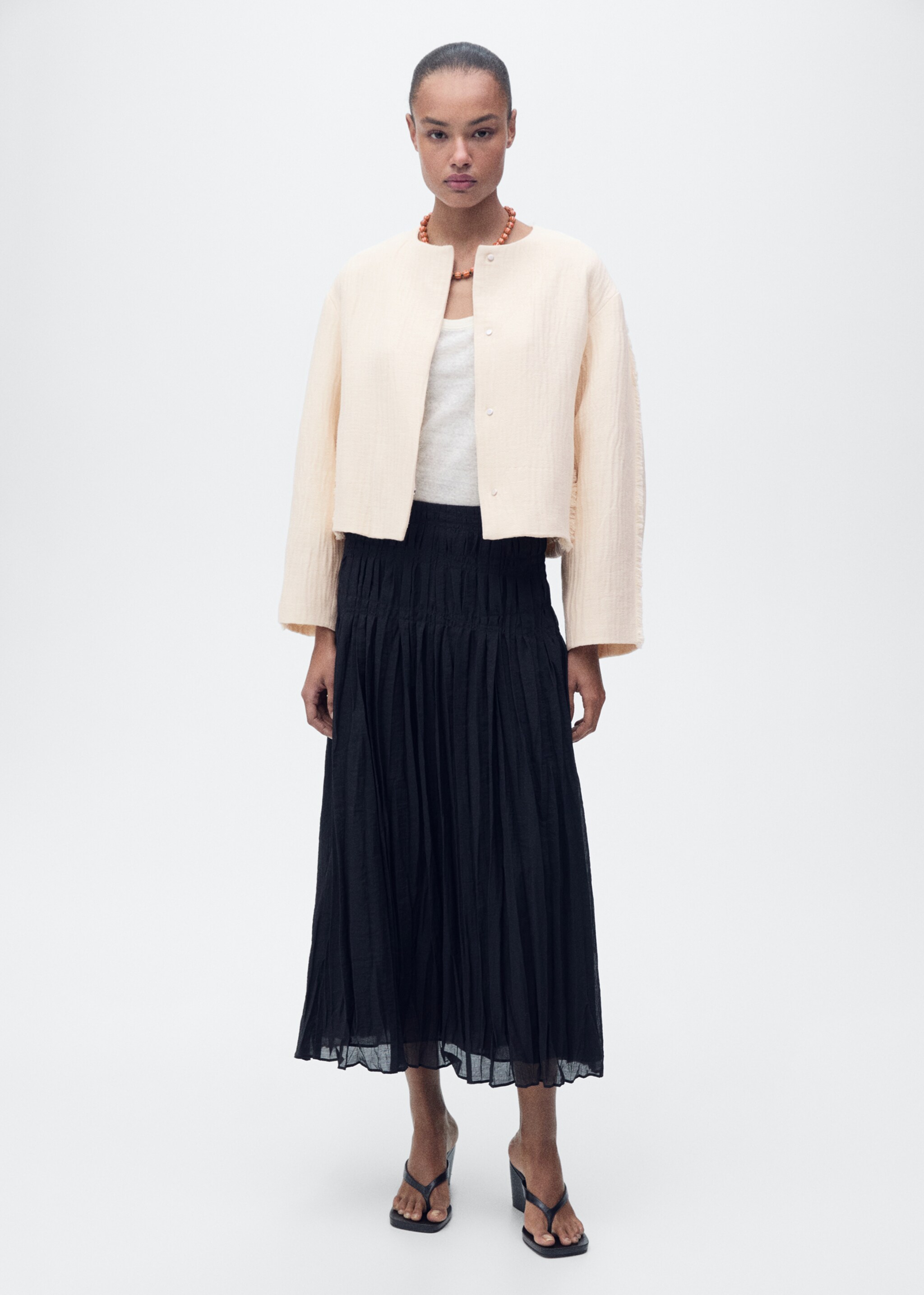 Veste oversize coton - Plan général