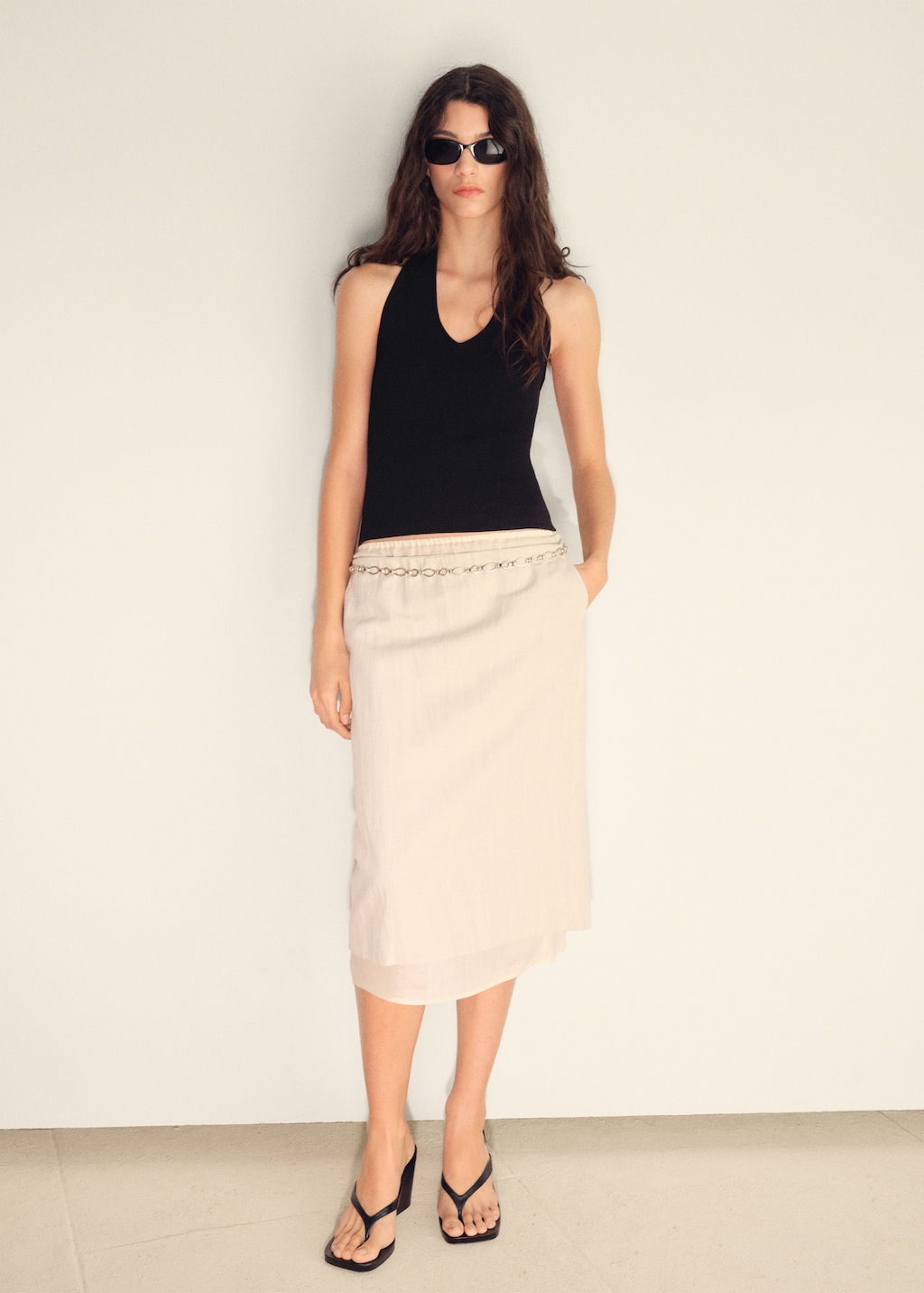 Ribbed halter-neck top - Women | MANGO USA